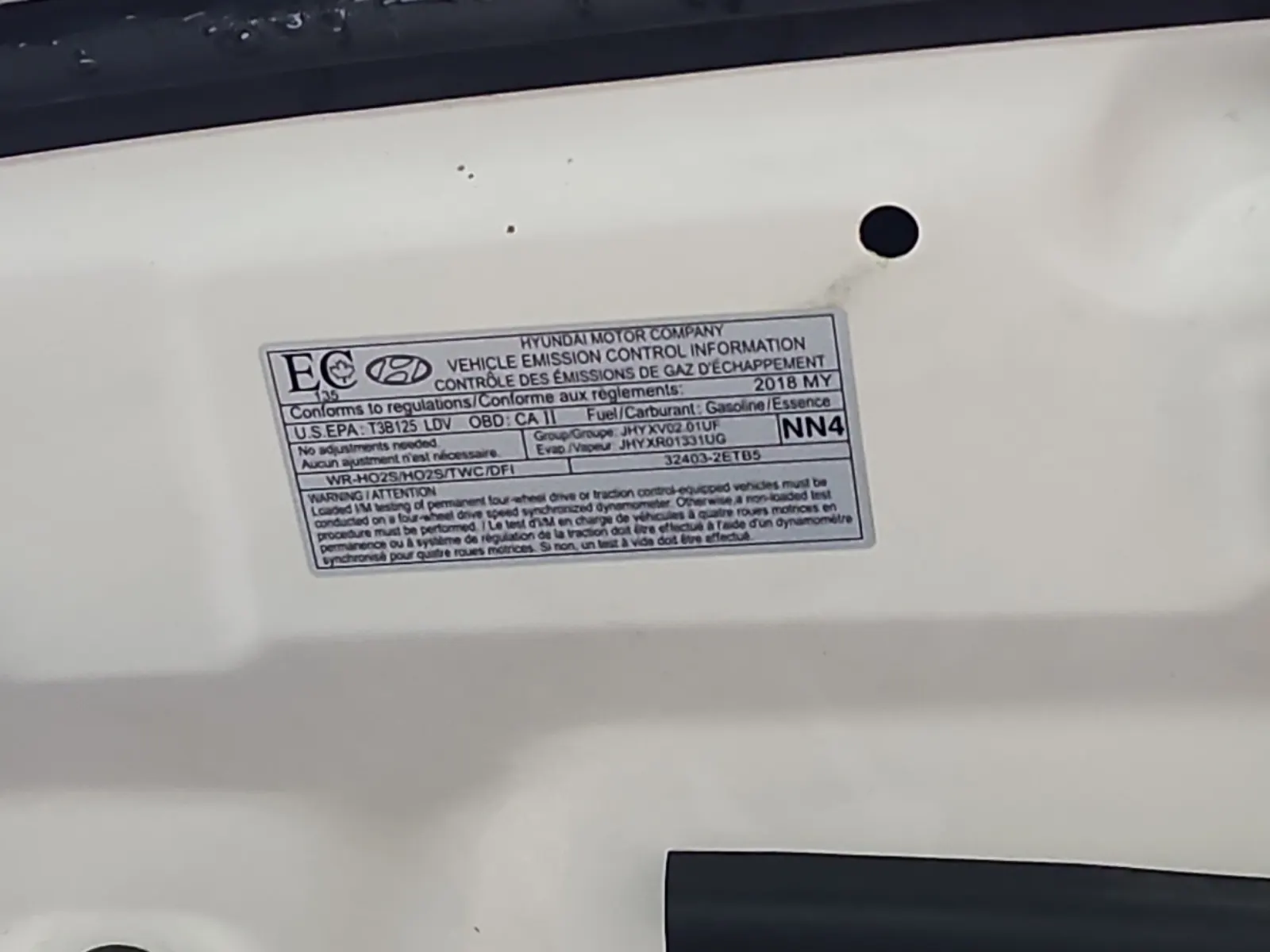 Emission Sticker Photo