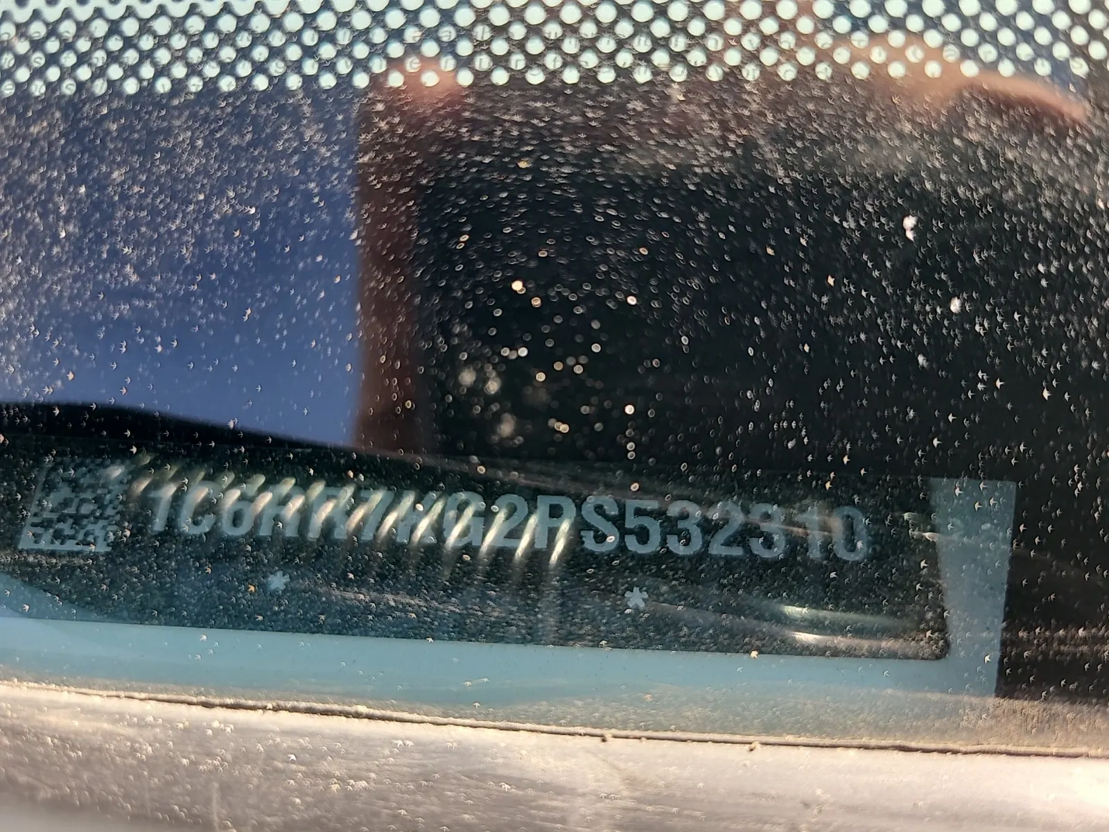 Dash VIN Plate Photo