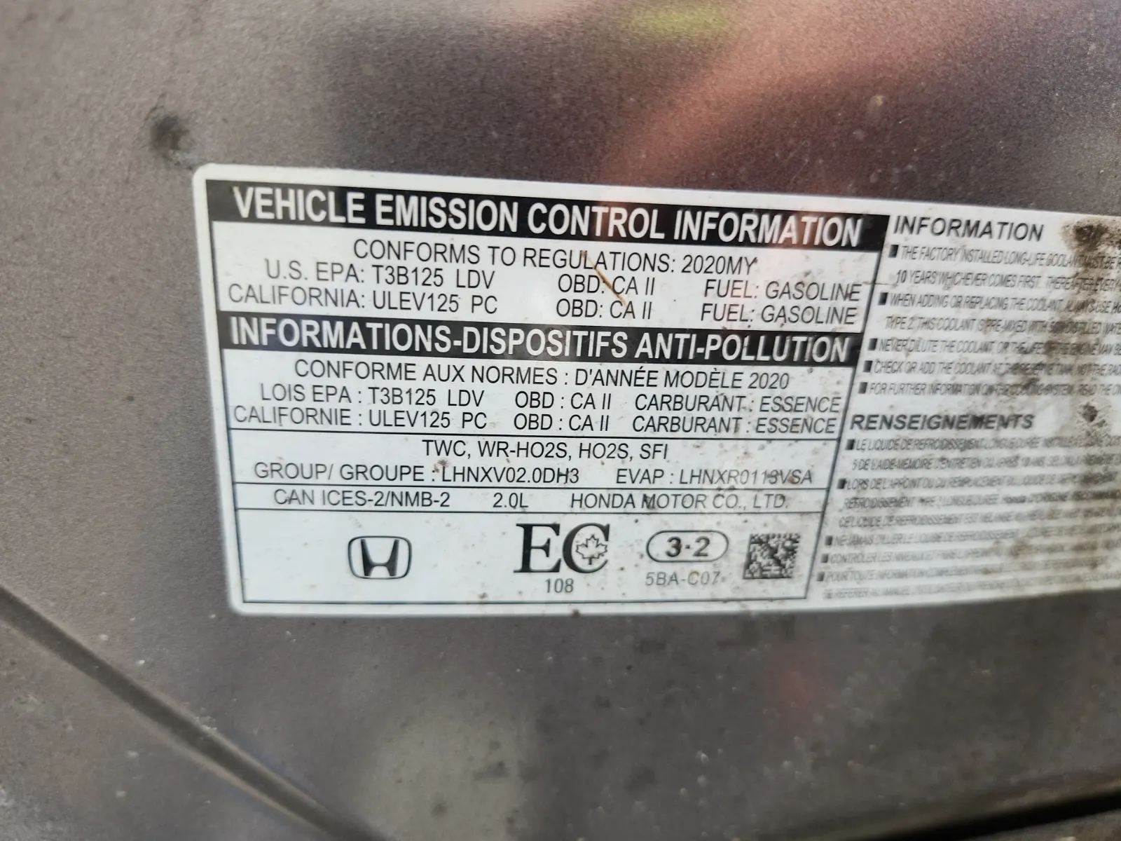 Emission Sticker Photo