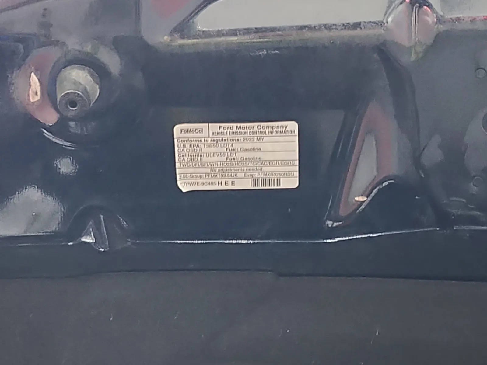 Emission Sticker Photo