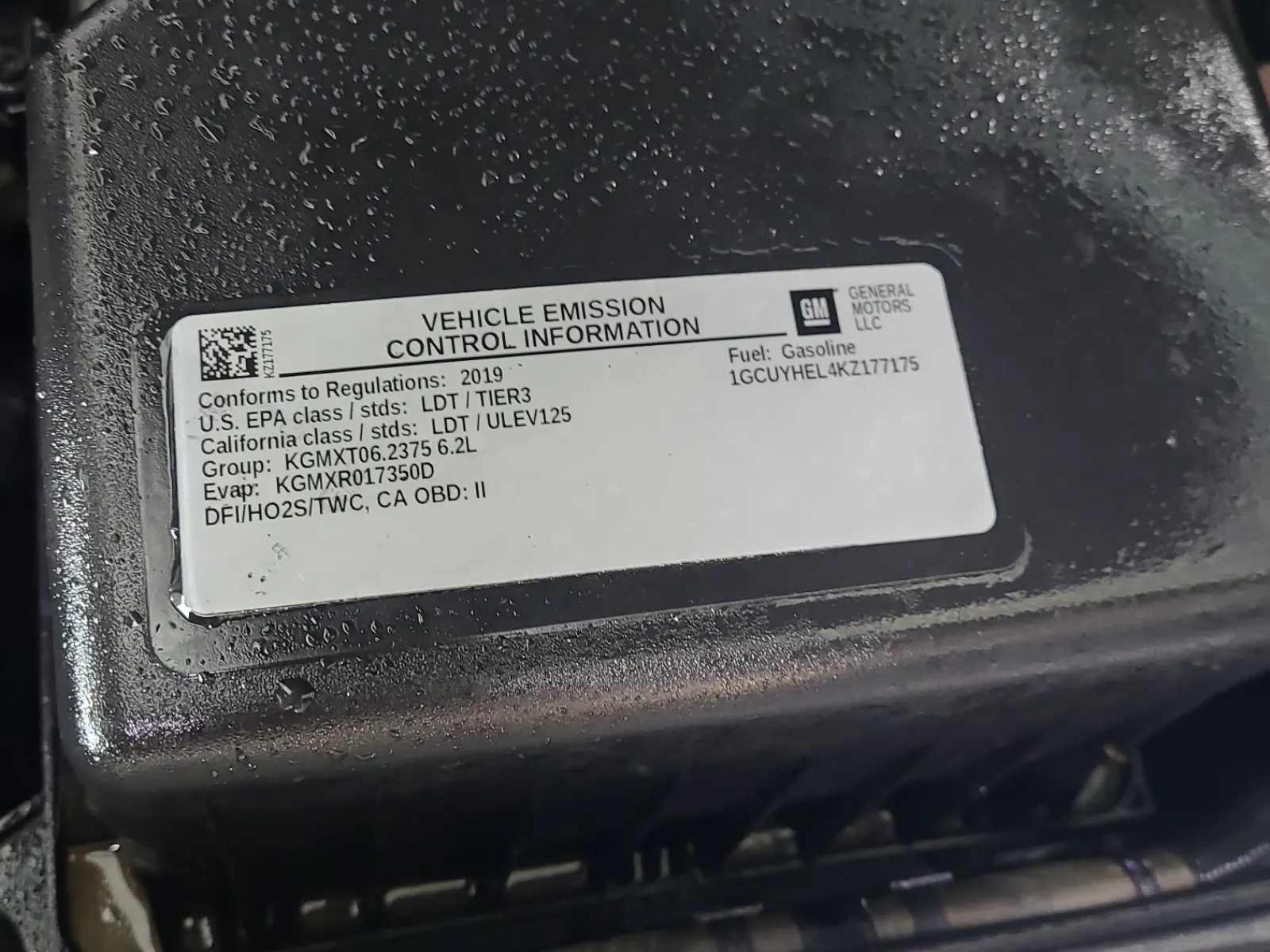 Emission Sticker Photo