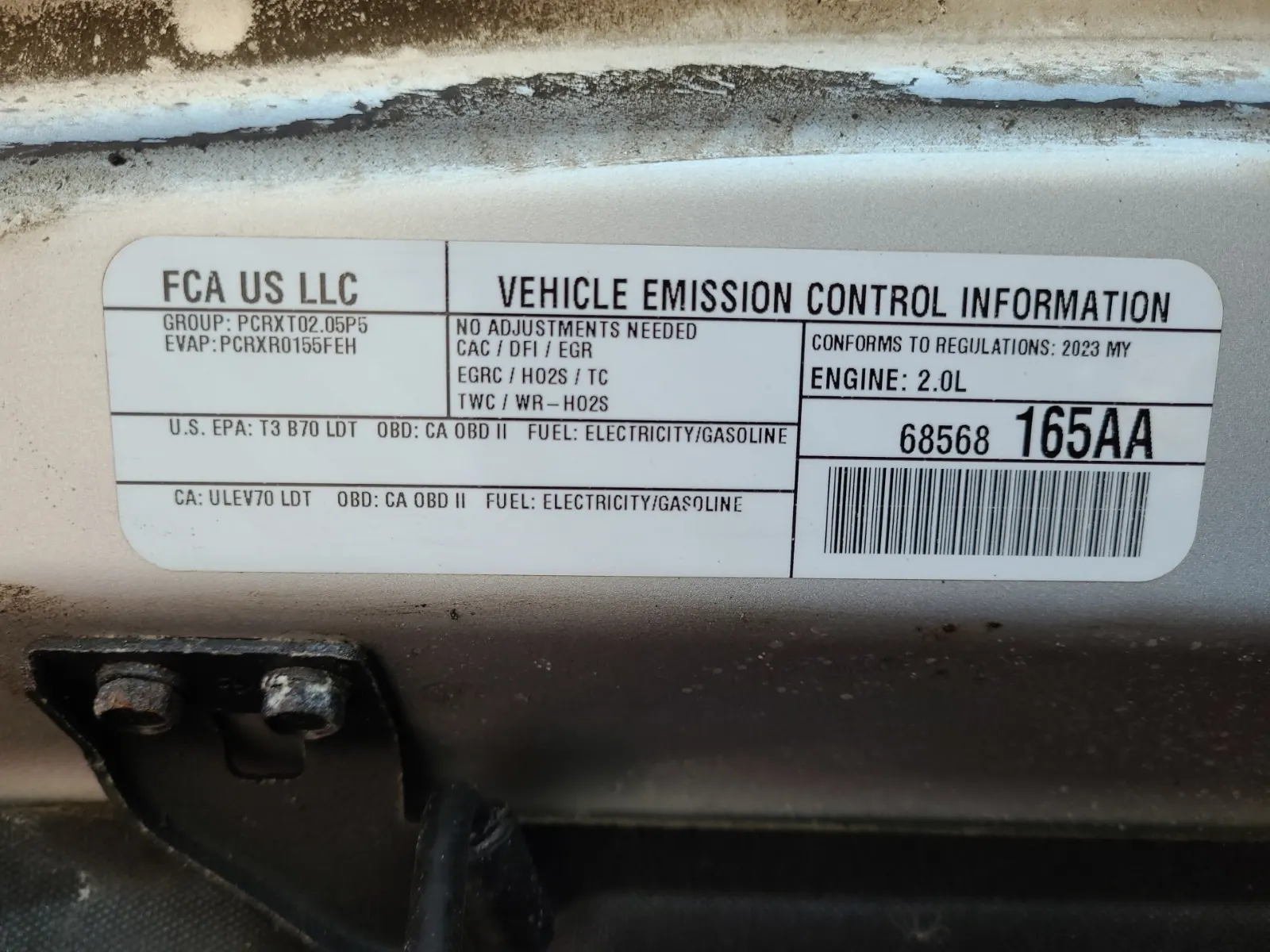 Emission Sticker Photo