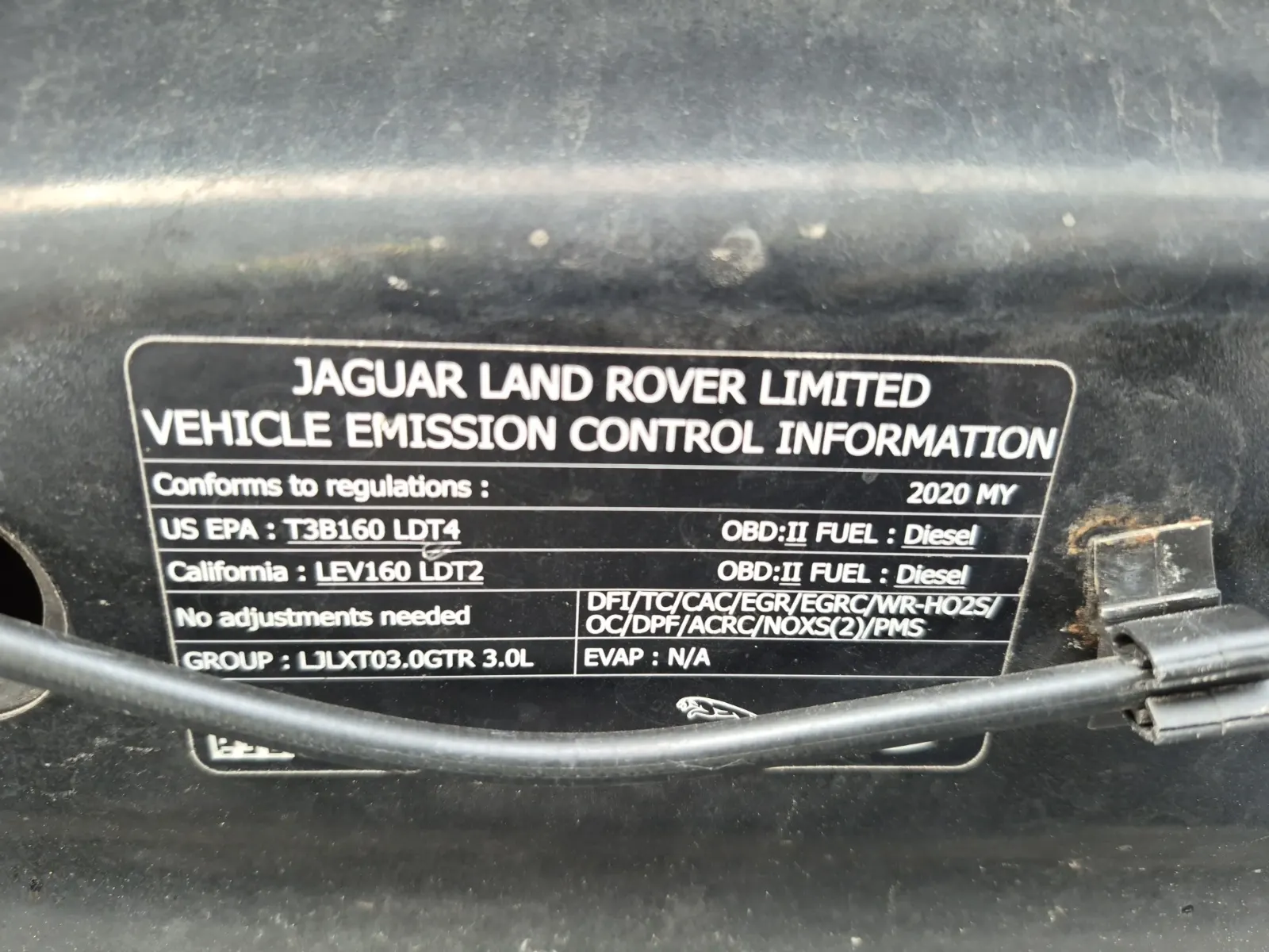 Emission Sticker Photo