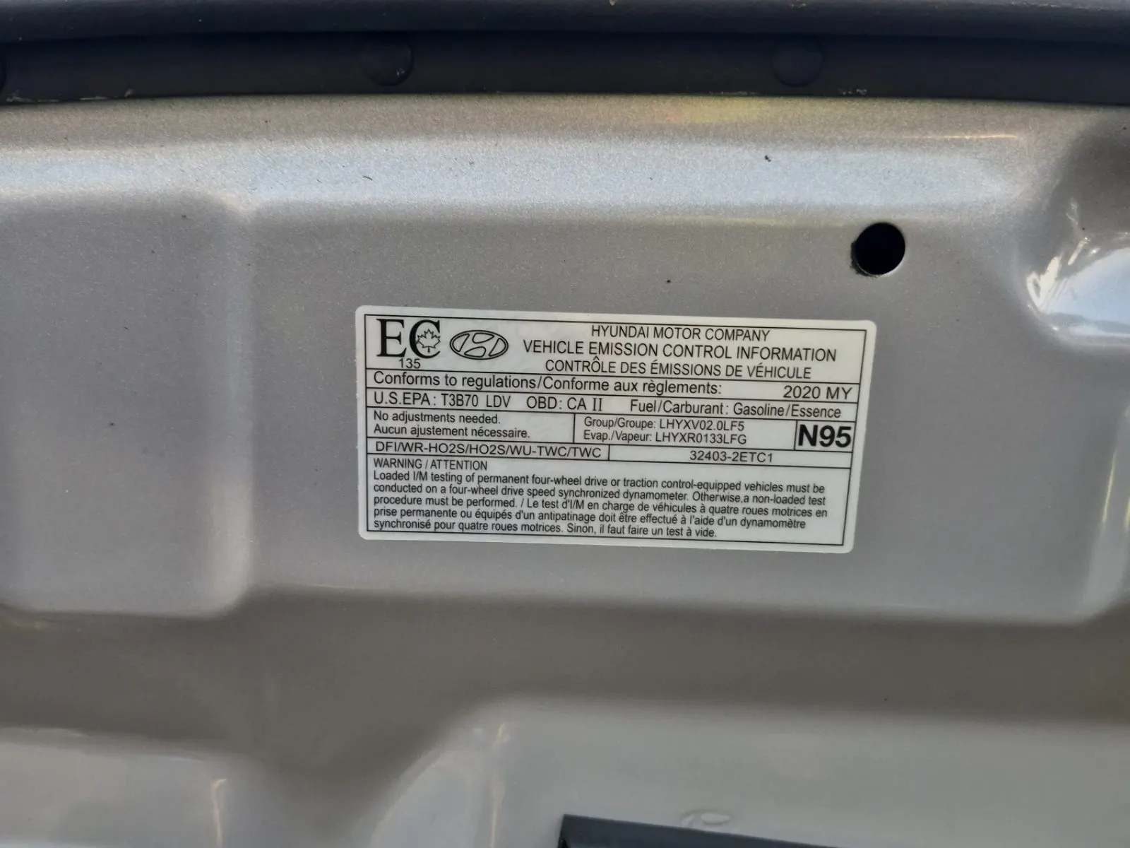 Emission Sticker Photo