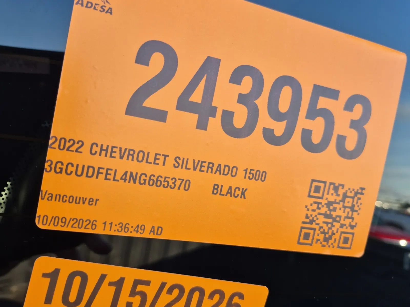 Inventory Label Photo