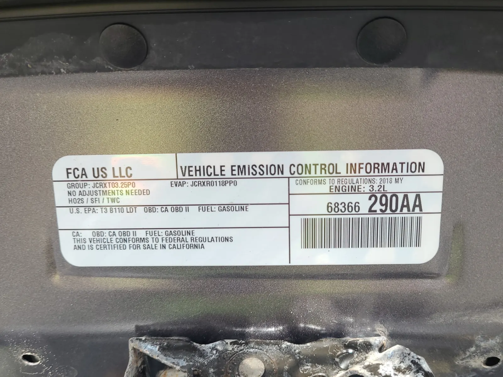 Emission Sticker Photo