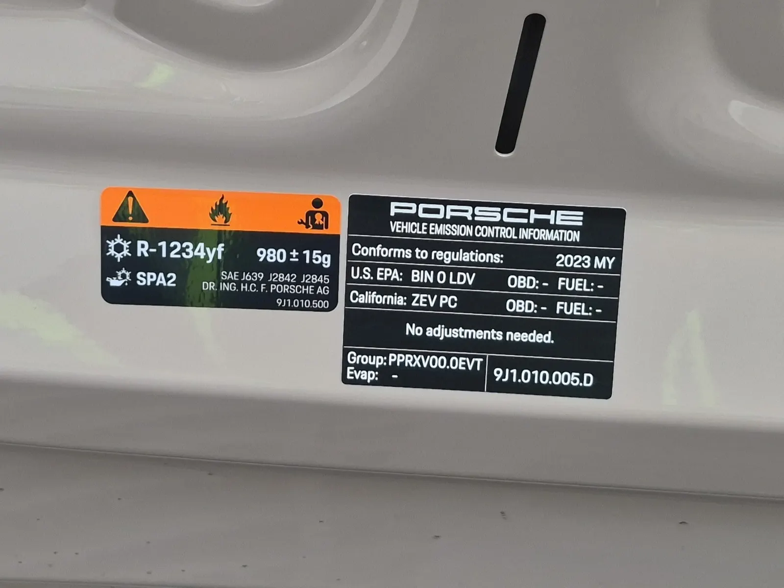 Emission Sticker Photo