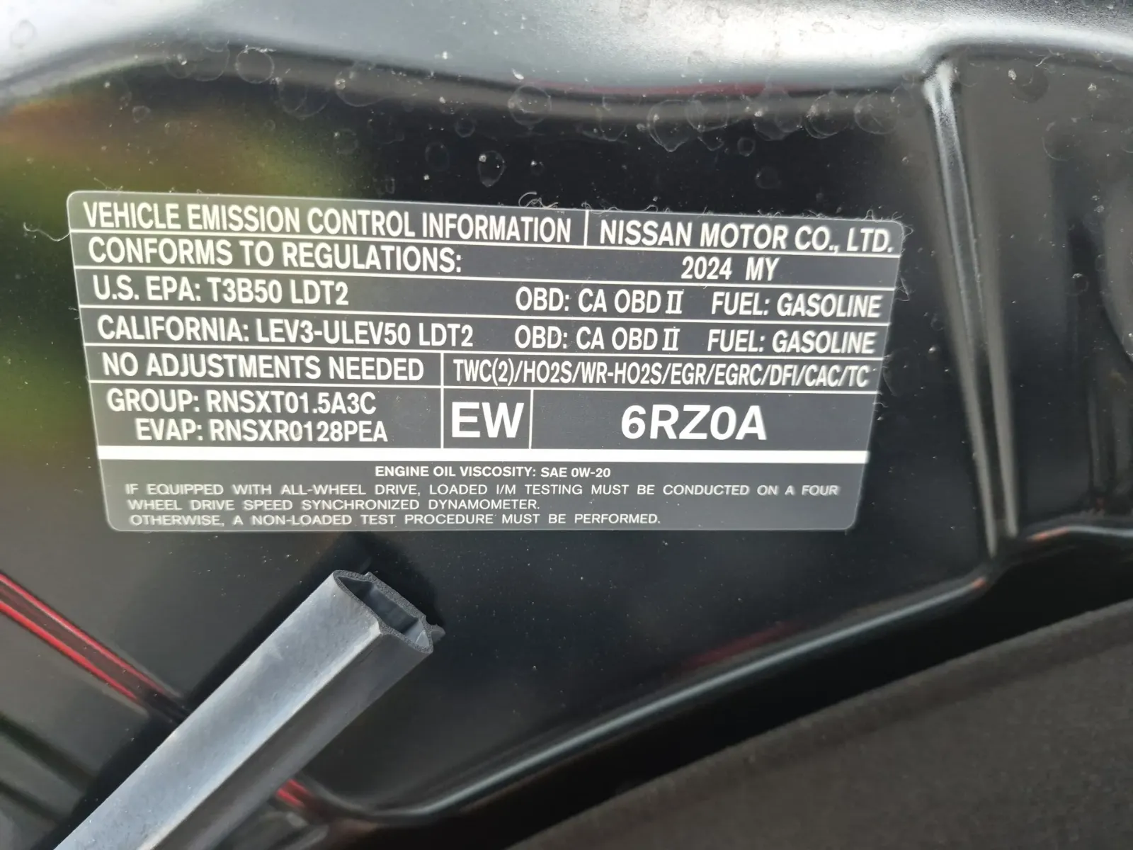 Emission Sticker Photo