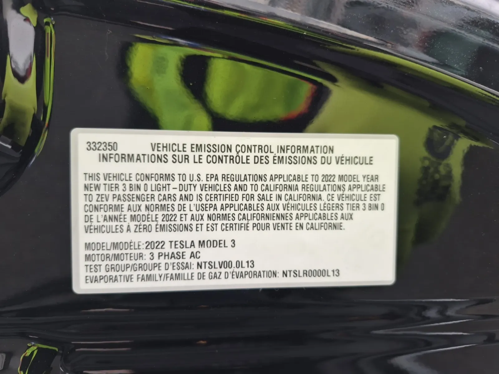 Emission Sticker Photo