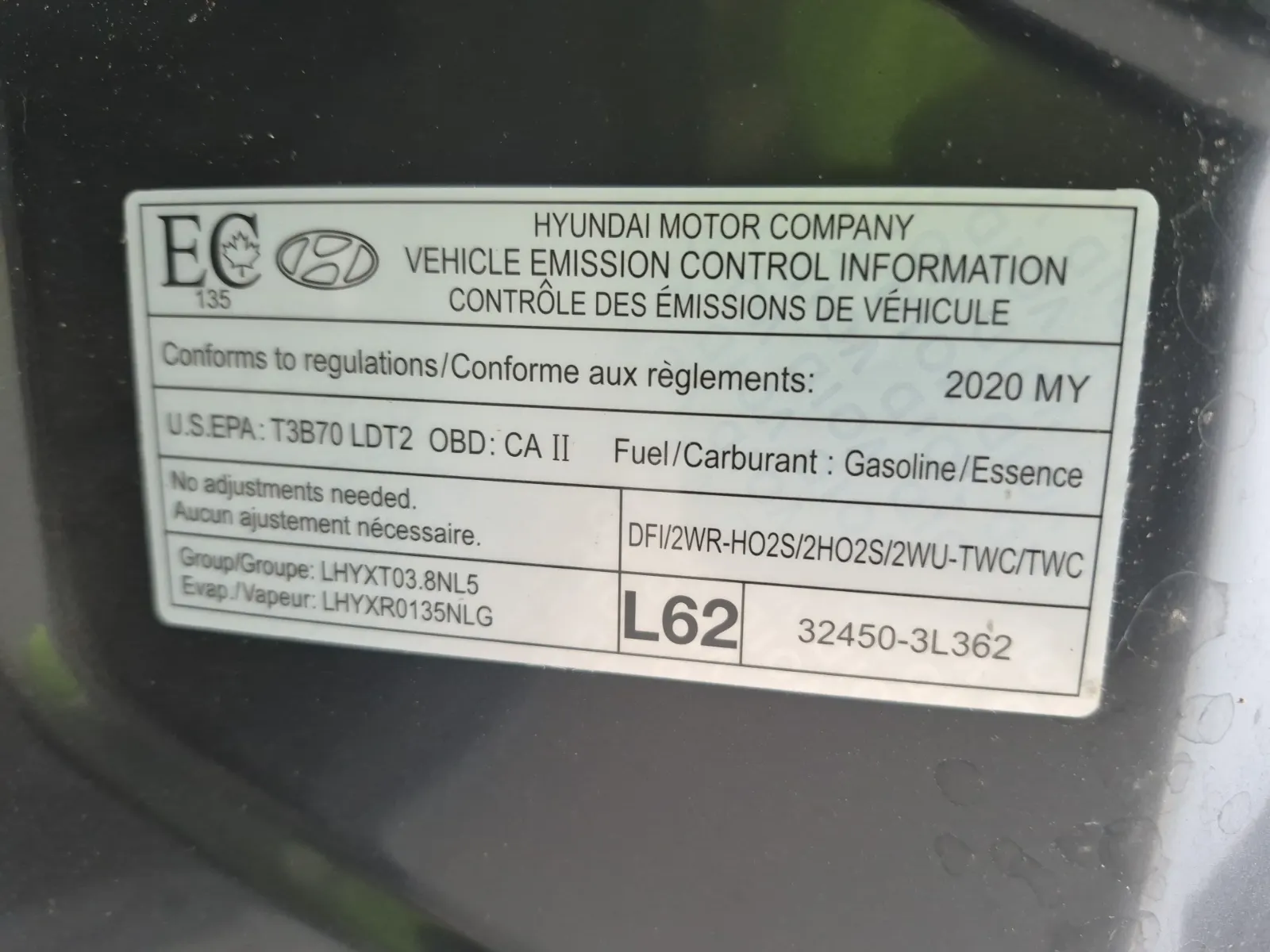 Emission Sticker Photo