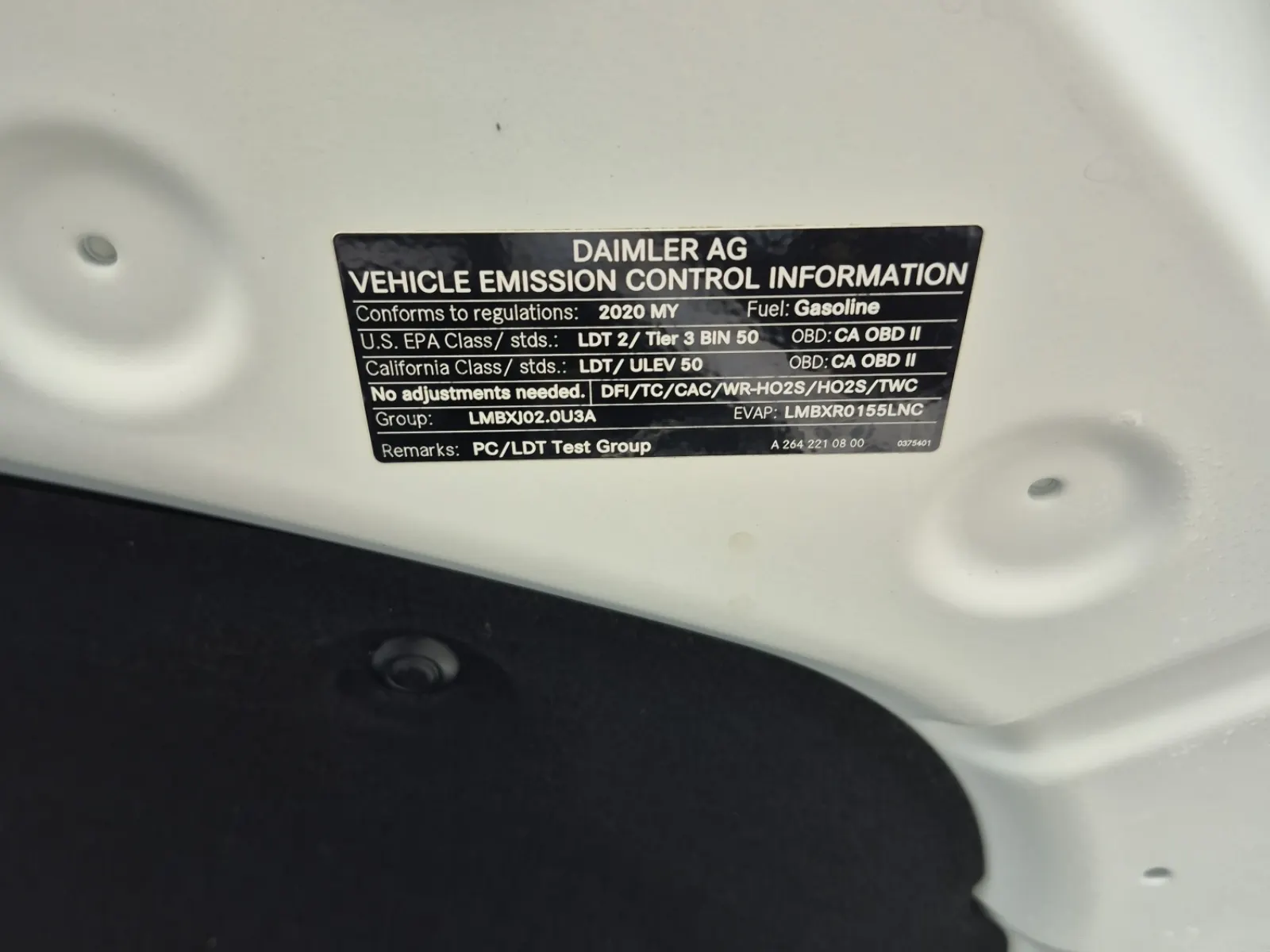 Emission Sticker Photo
