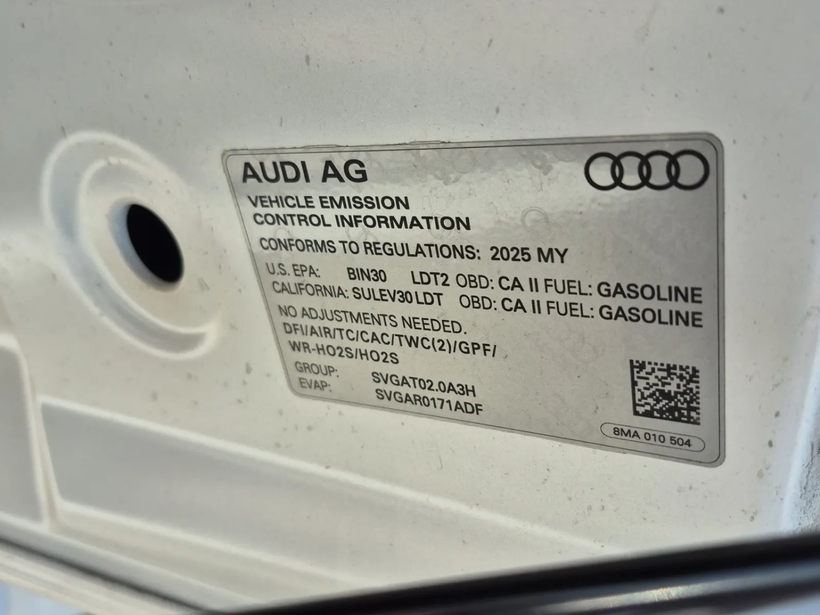 Emission Sticker Photo