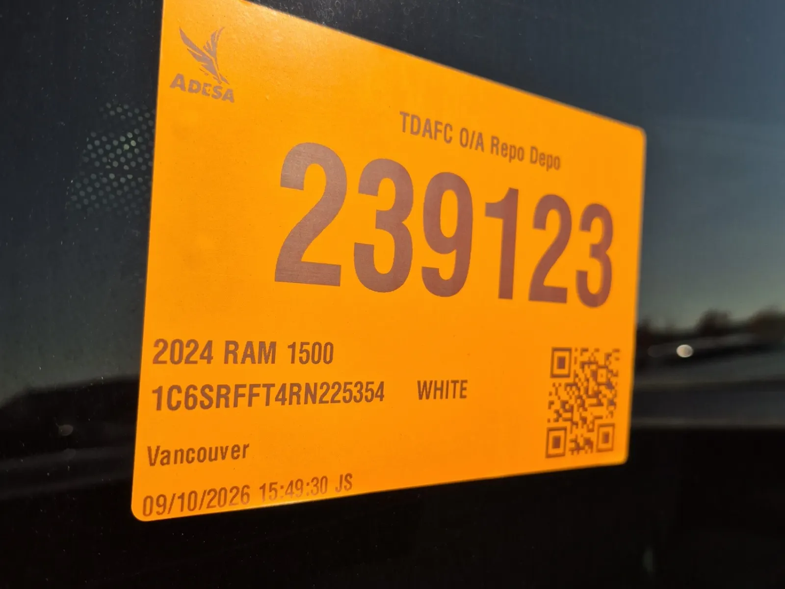 Inventory Label Photo