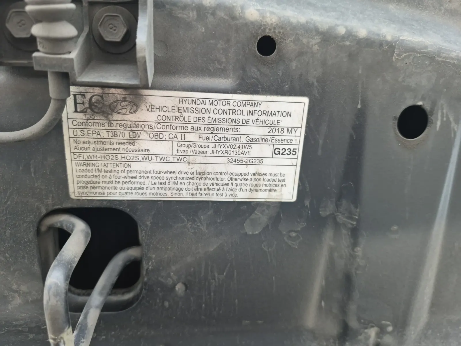 Emission Sticker Photo