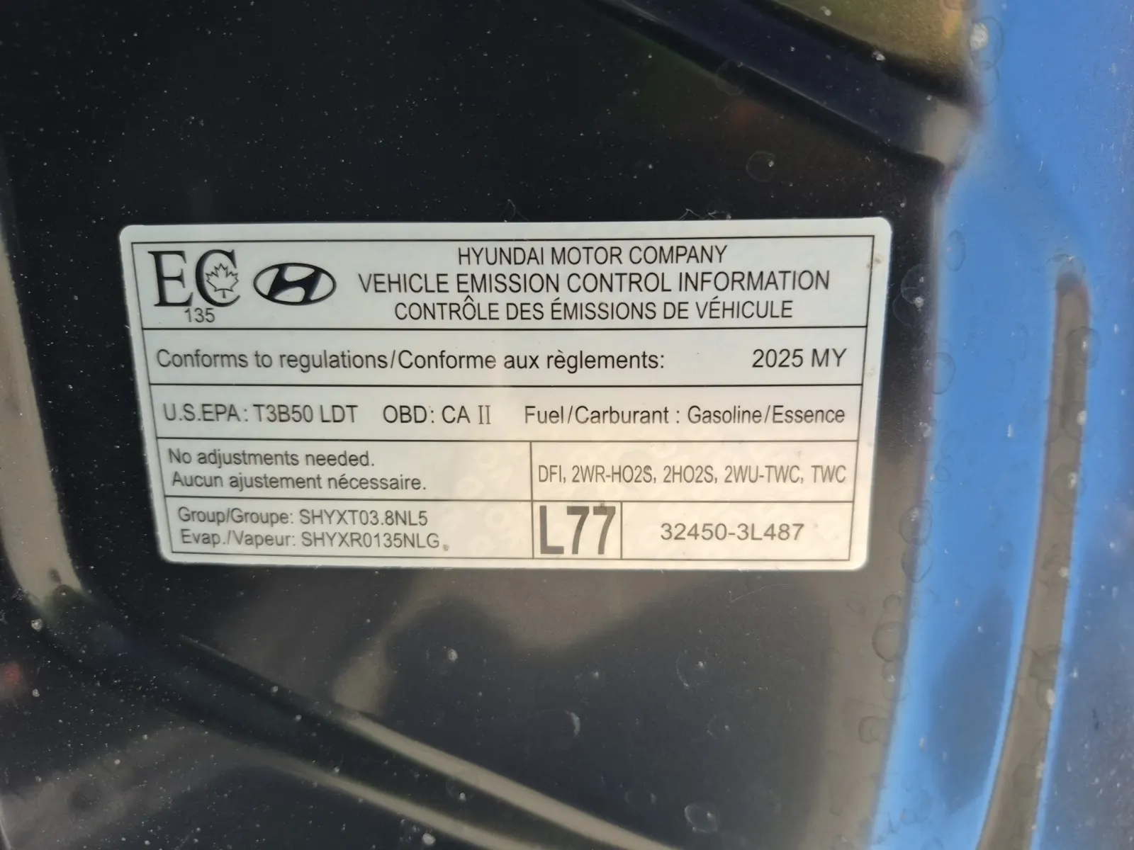 Emission Sticker Photo