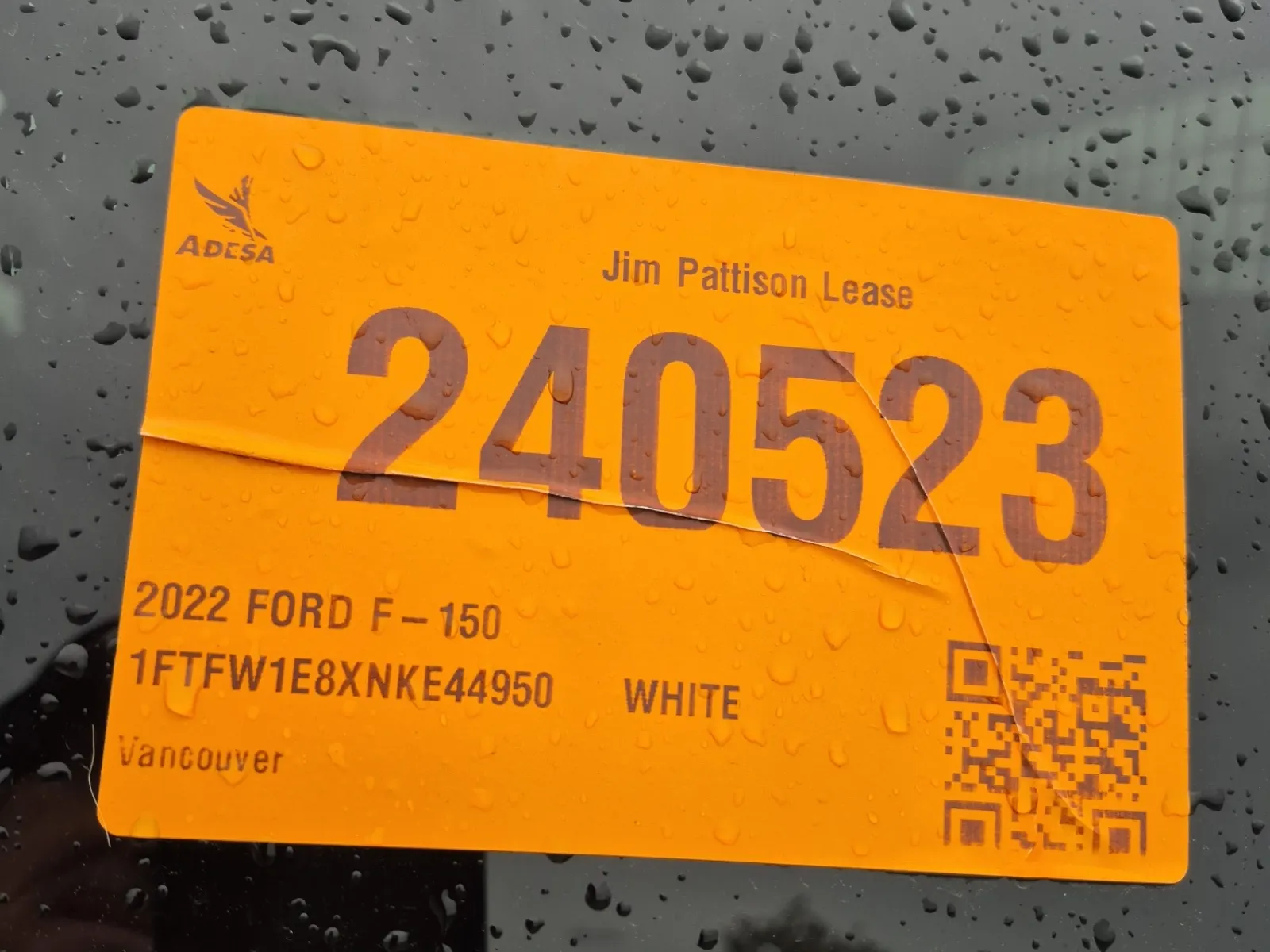 Inventory Label Photo