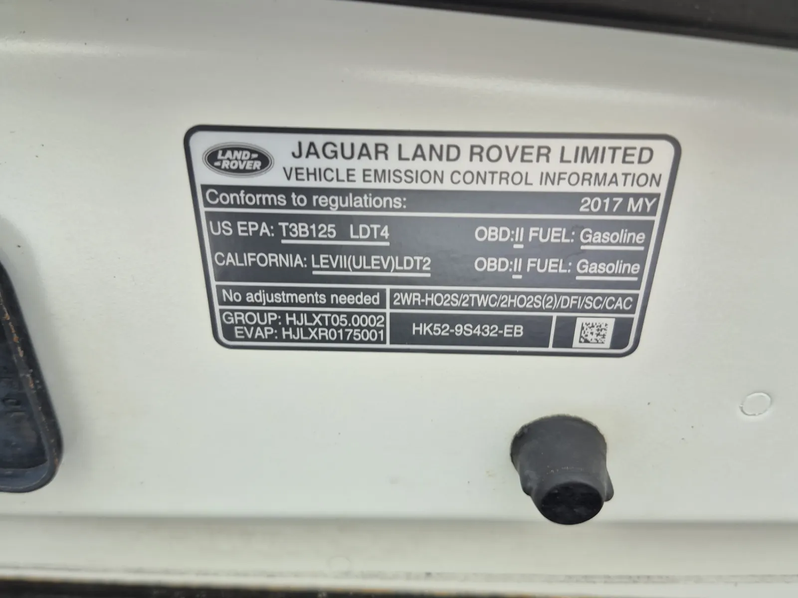 Emission Sticker Photo