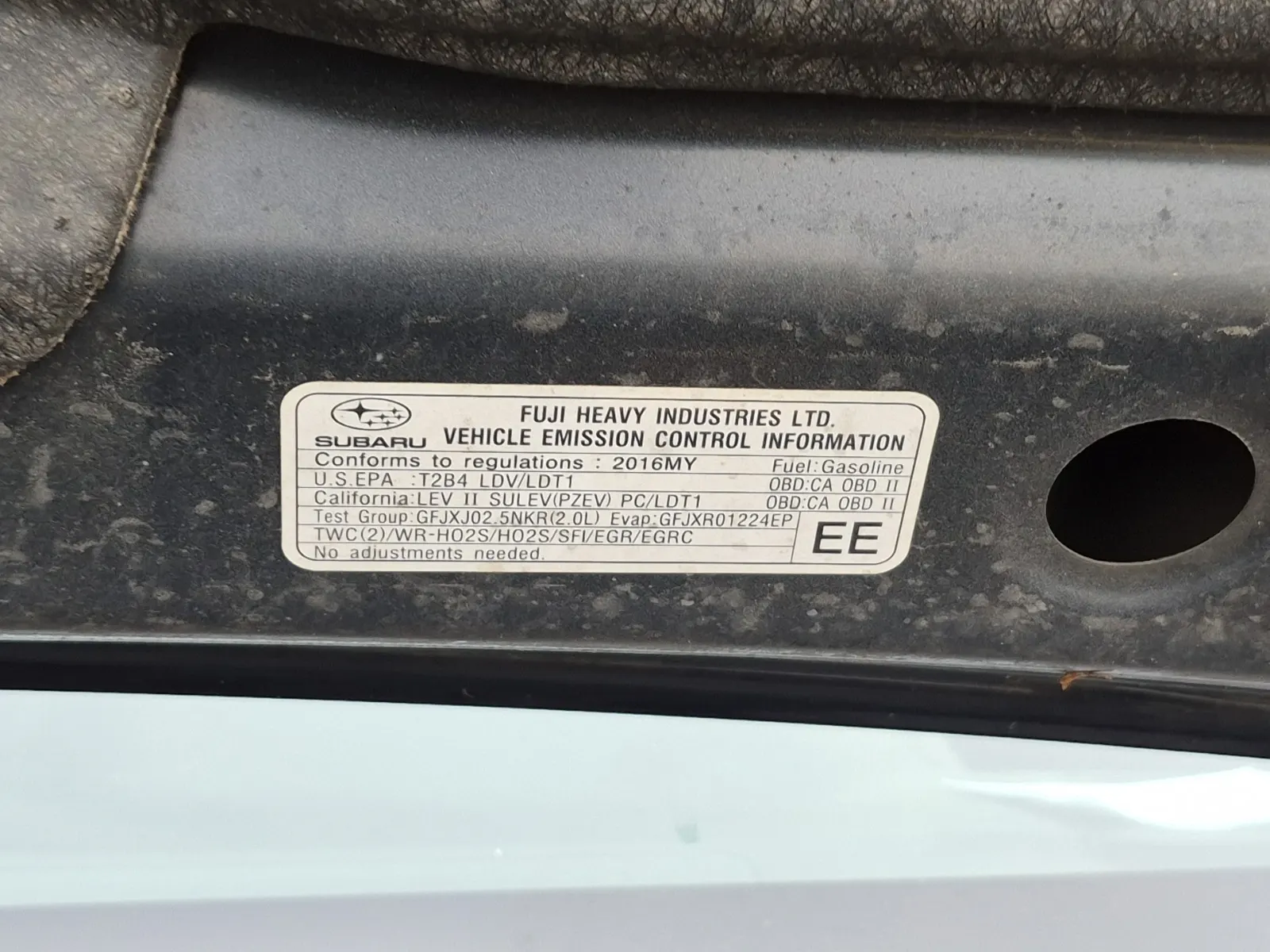 Emission Sticker Photo