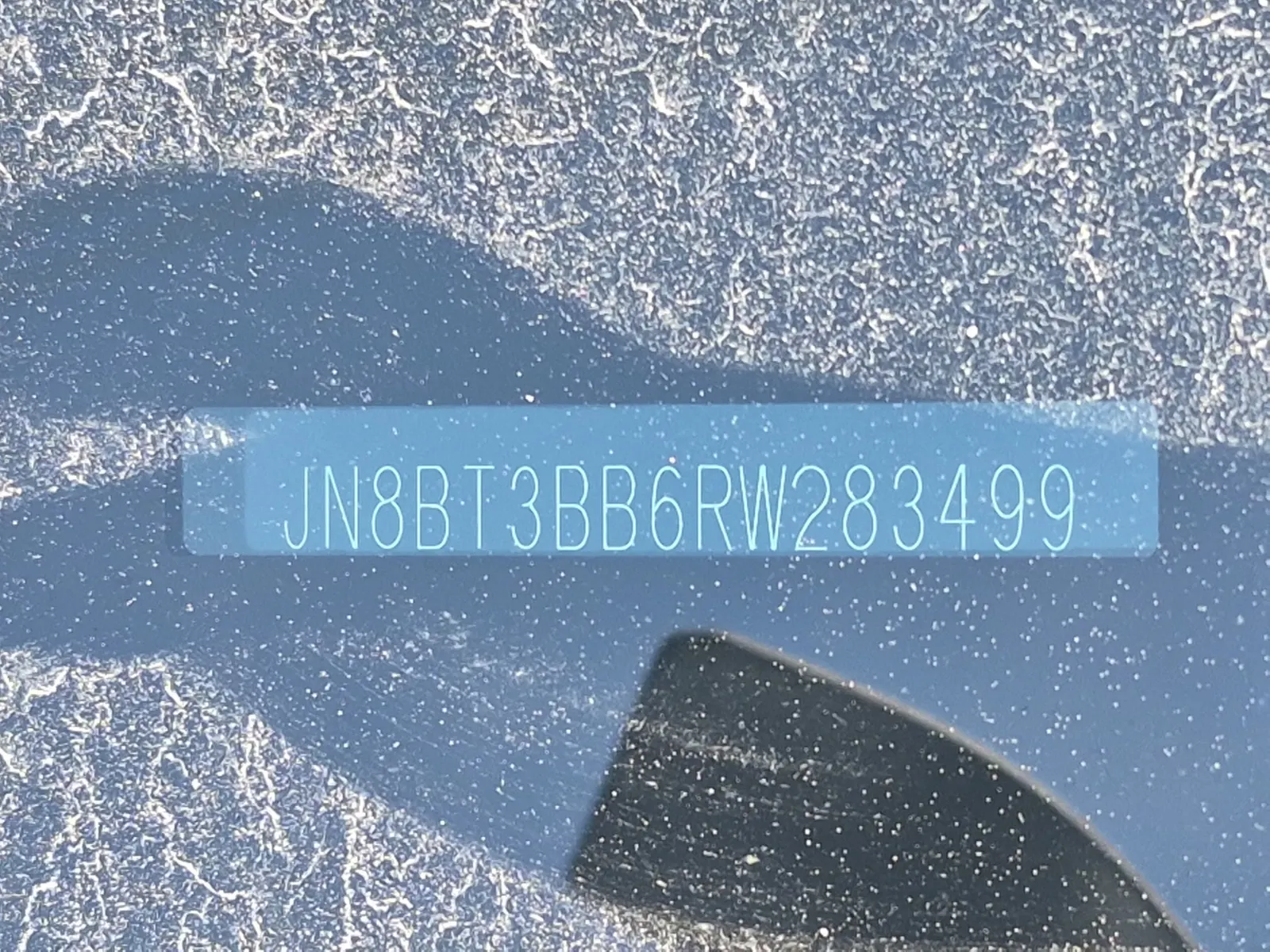 Dash VIN Plate Photo