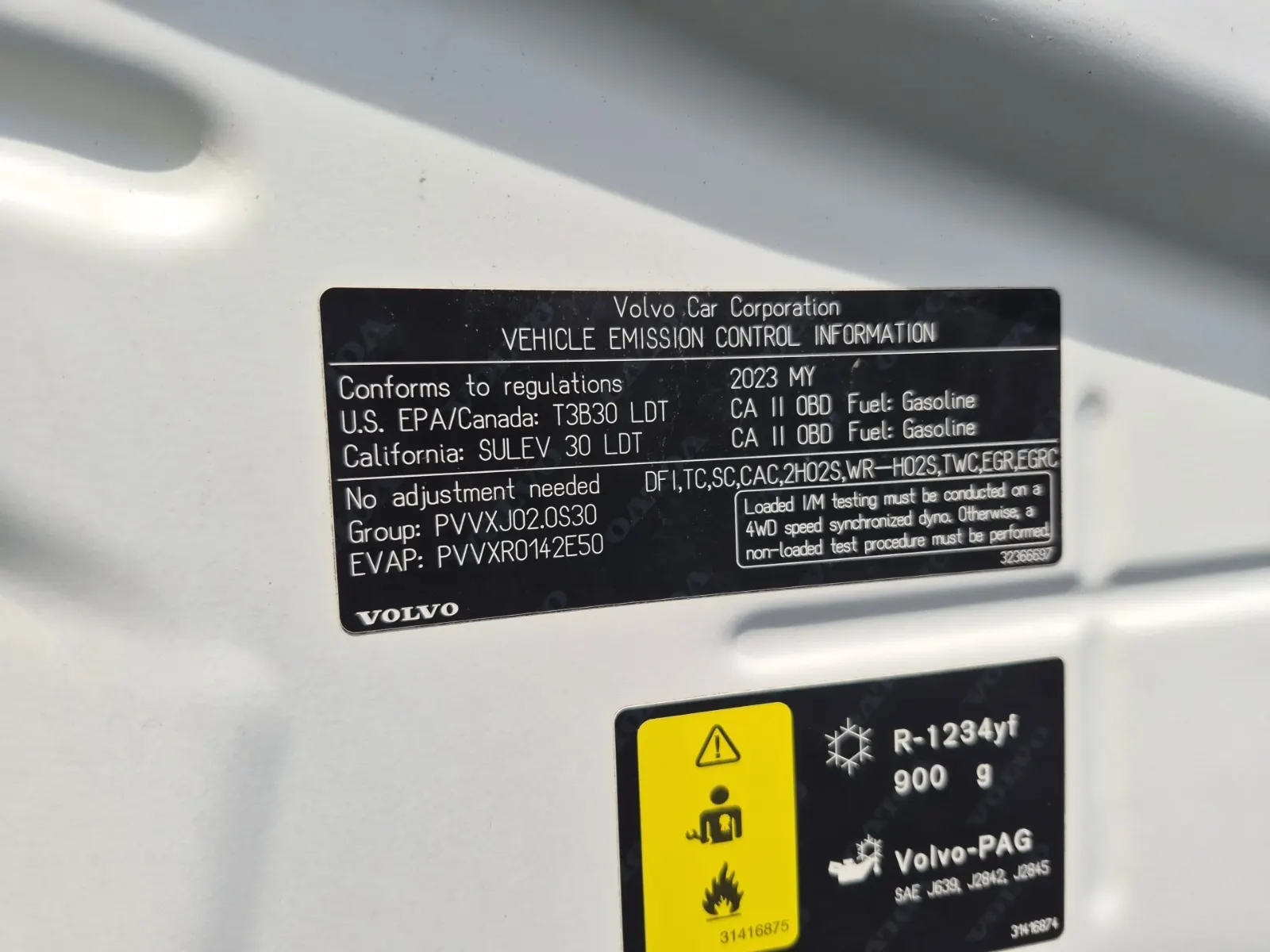 Emission Sticker Photo