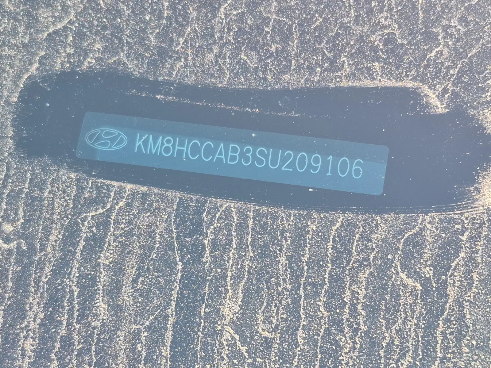 Dash VIN Plate Photo