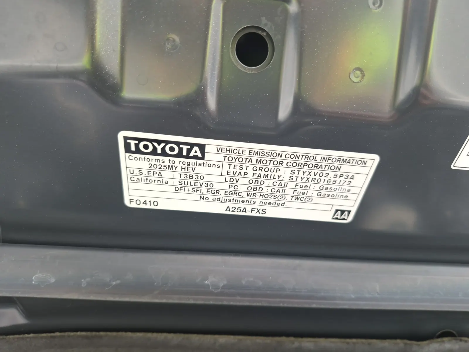 Emission Sticker Photo
