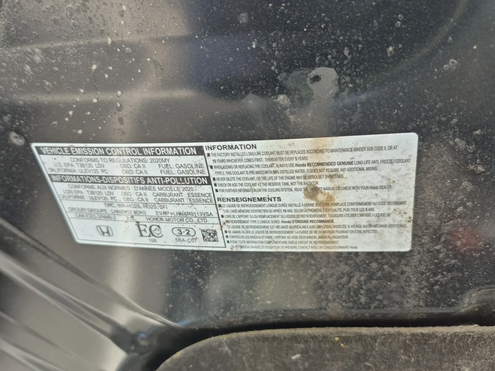 Emission Sticker Photo