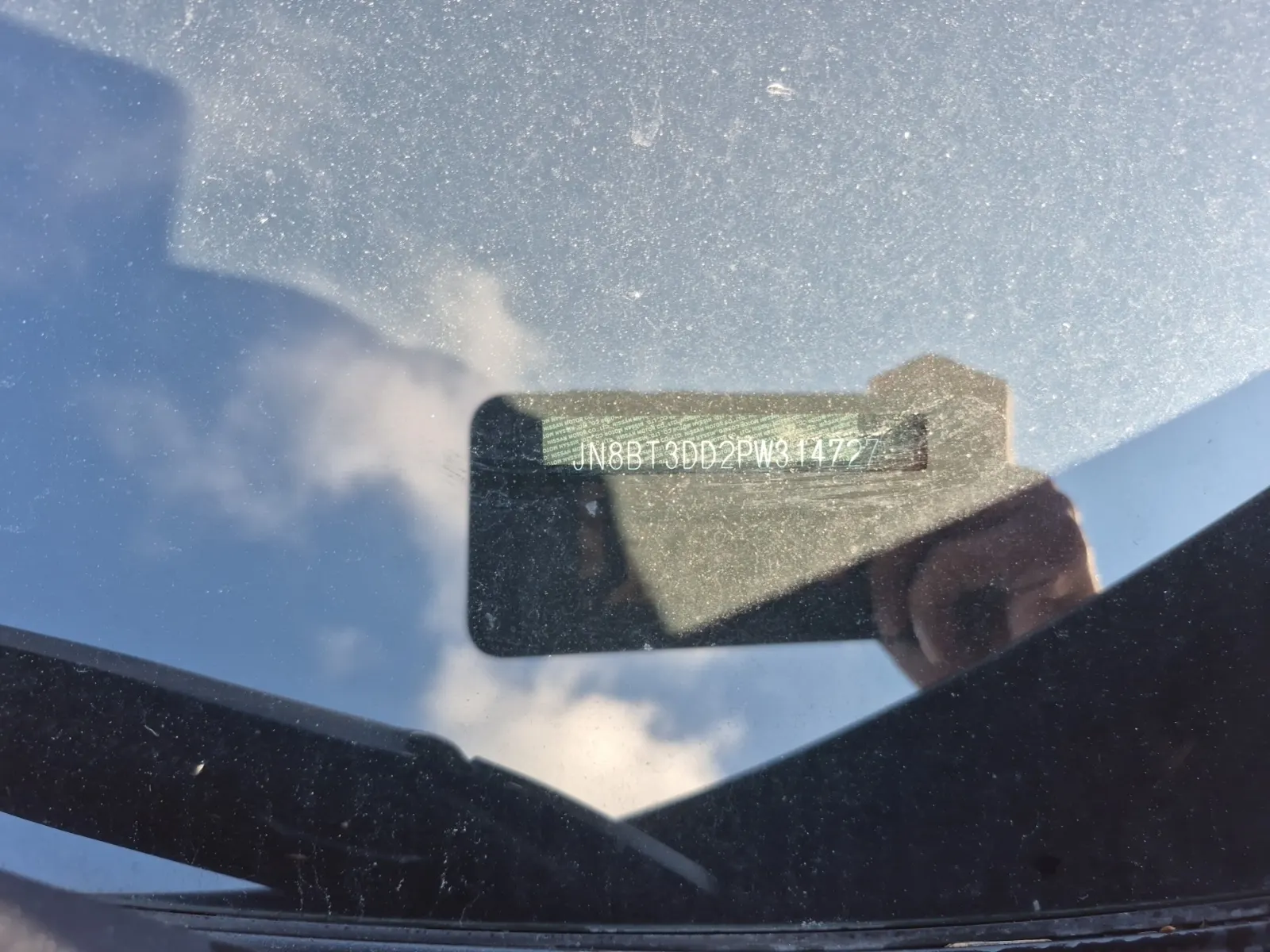 Dash VIN Plate Photo
