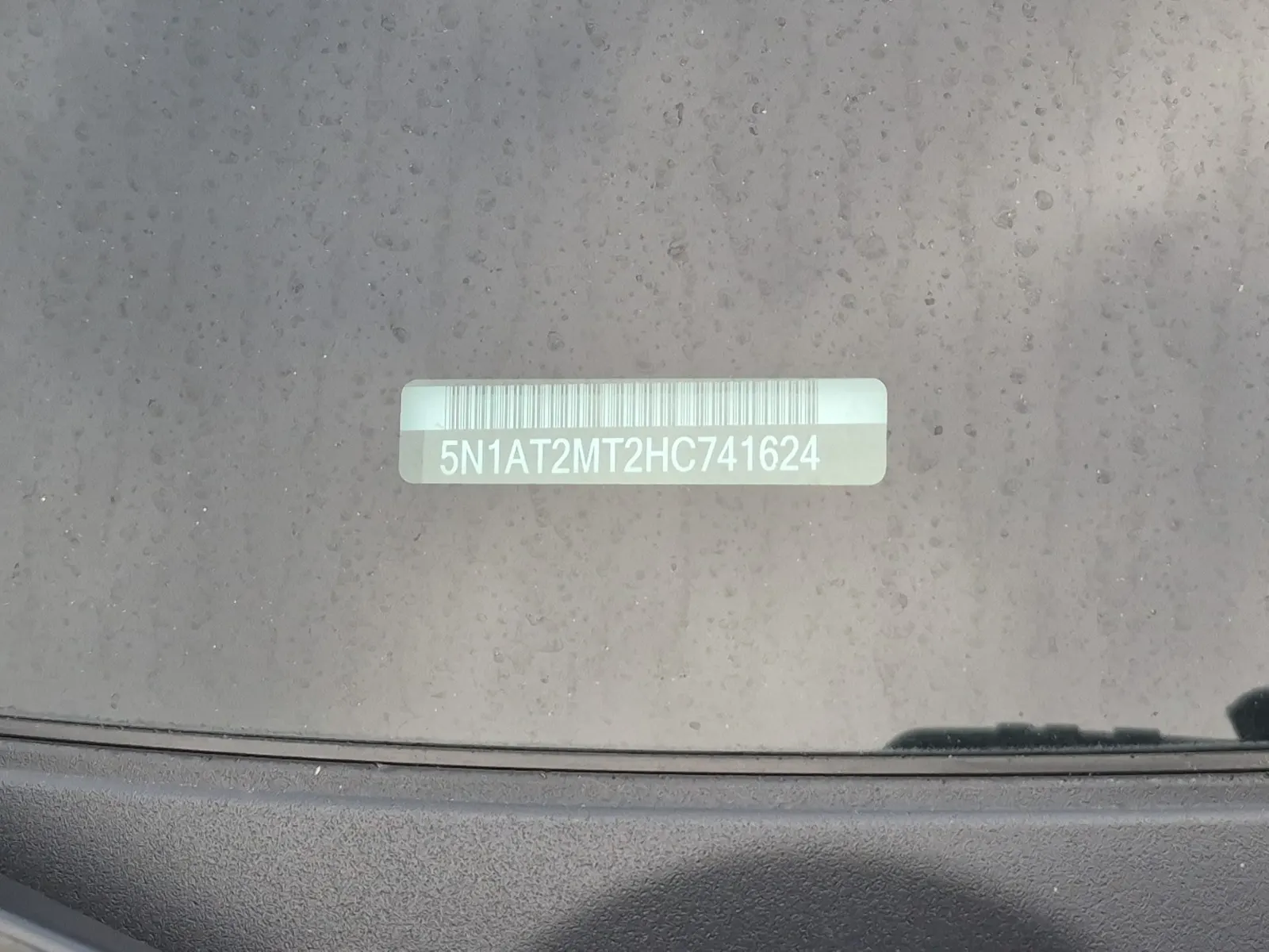 Dash VIN Plate Photo