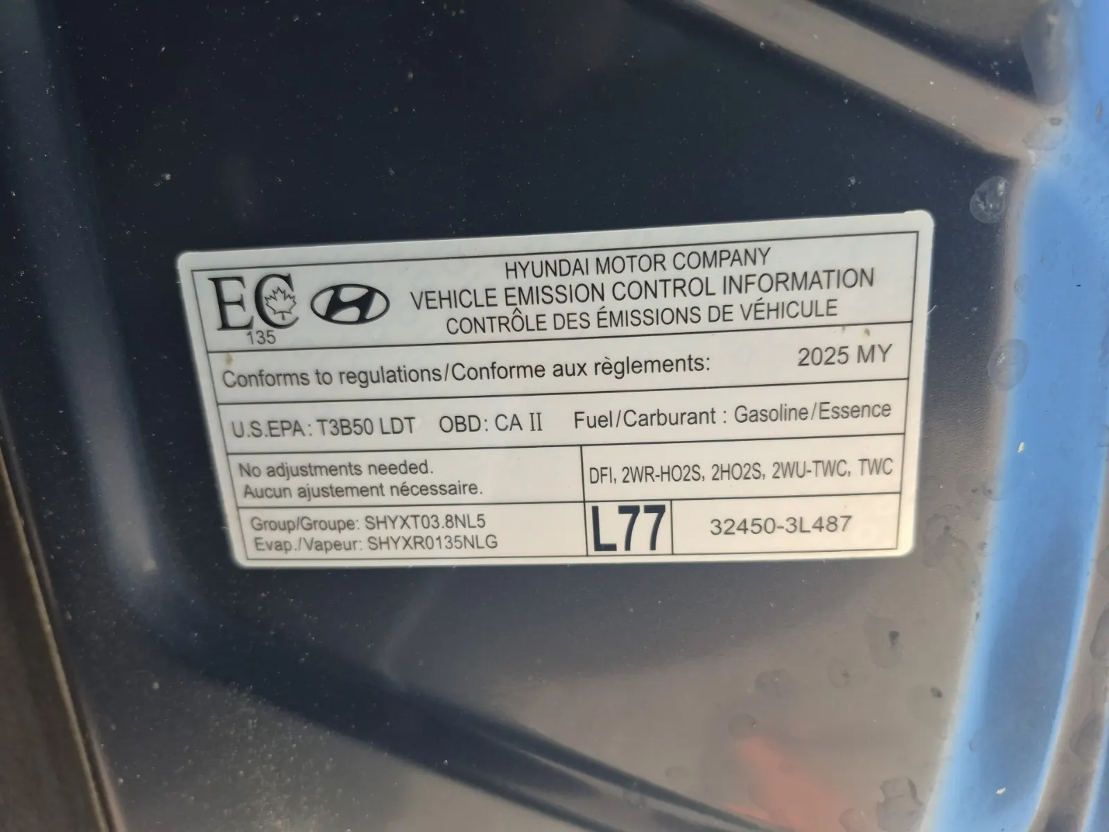 Emission Sticker Photo
