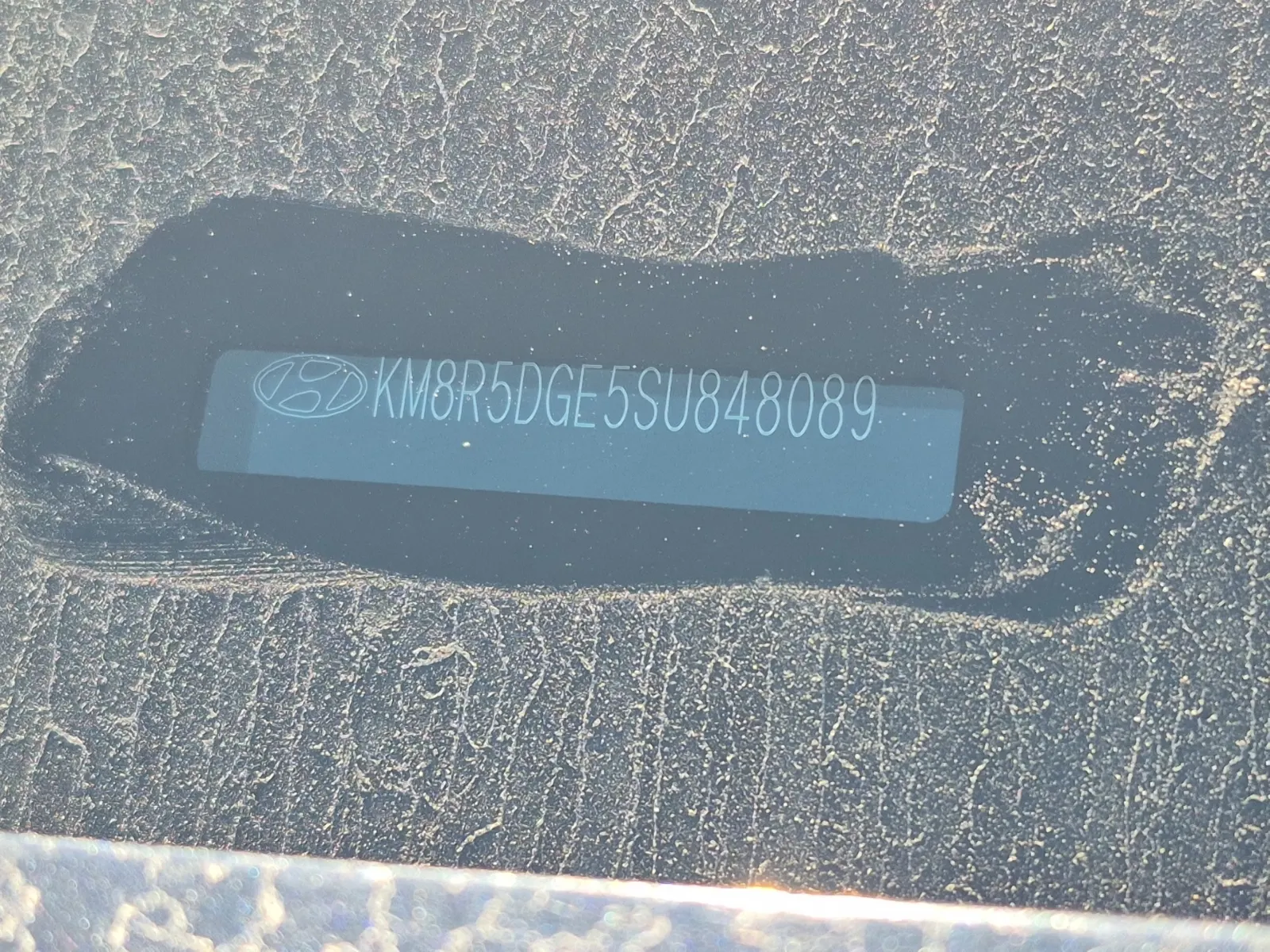 Dash VIN Plate Photo