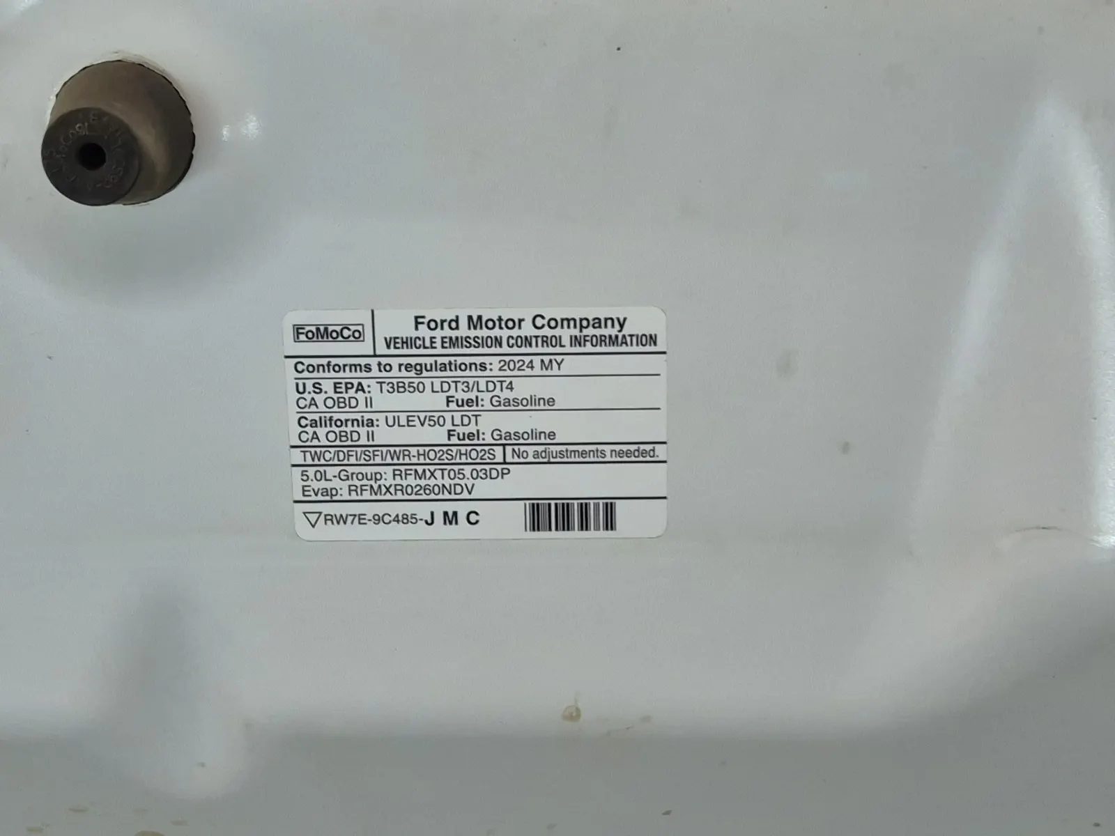 Emission Sticker Photo