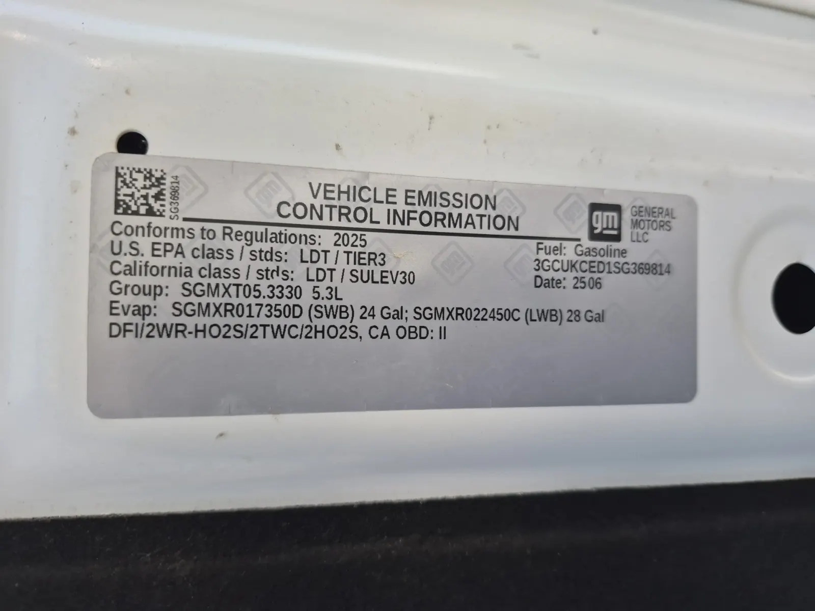 Emission Sticker Photo