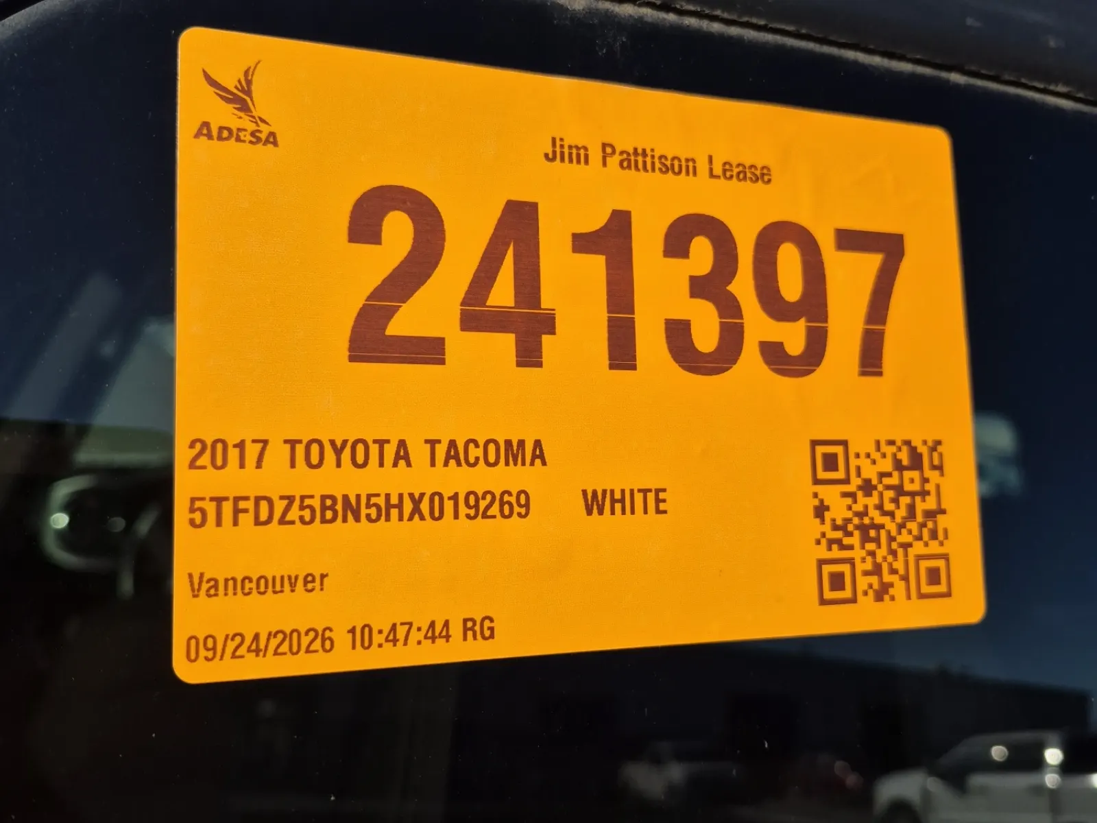 Inventory Label Photo