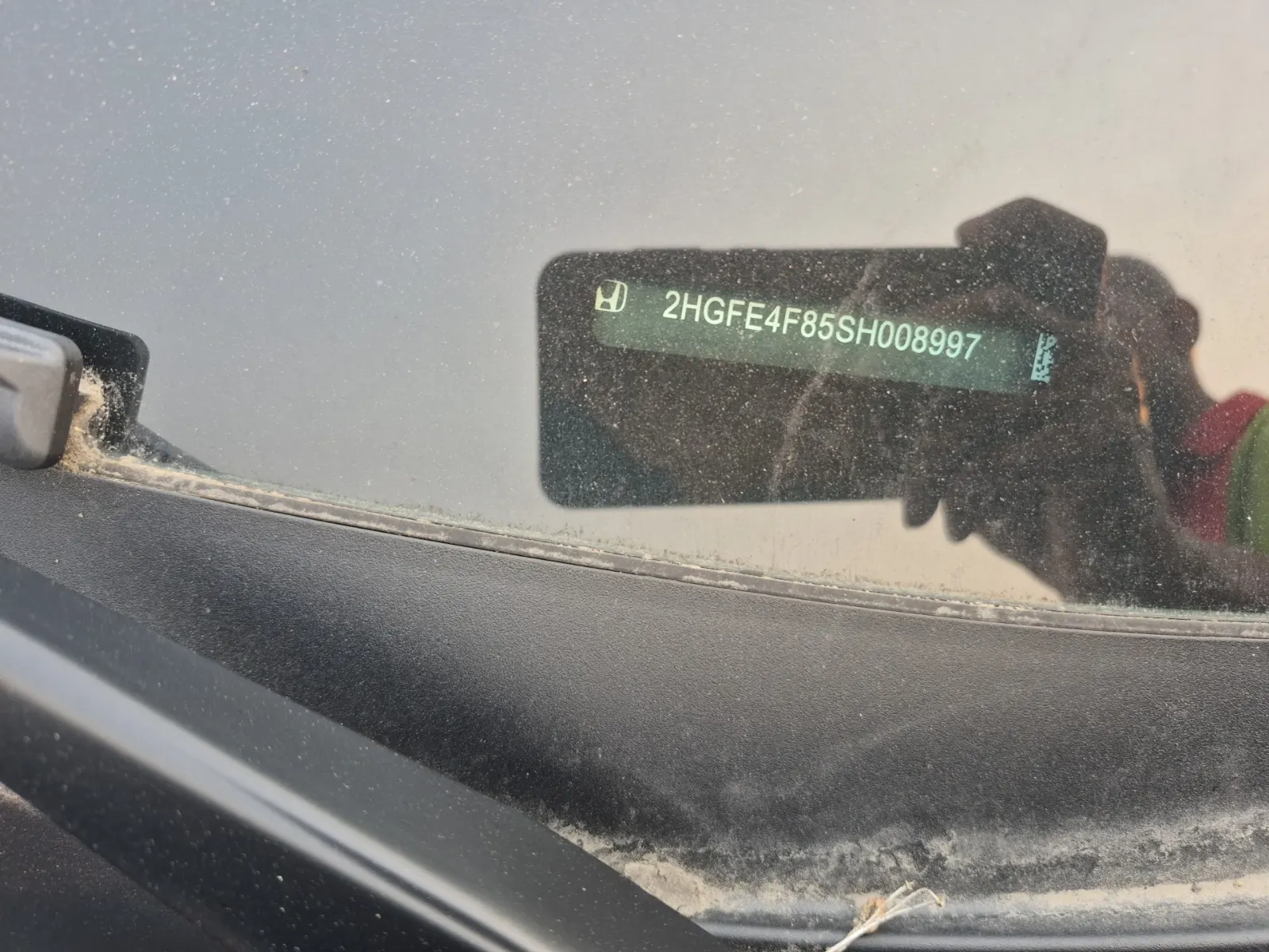 Dash VIN Plate Photo