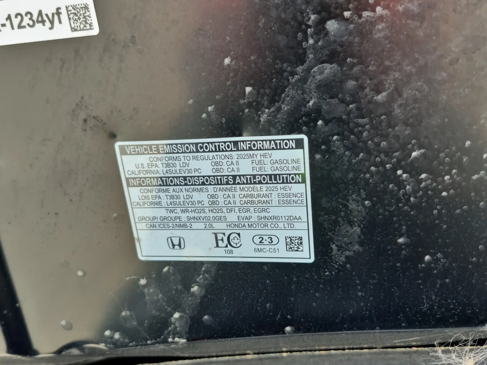 Emission Sticker Photo