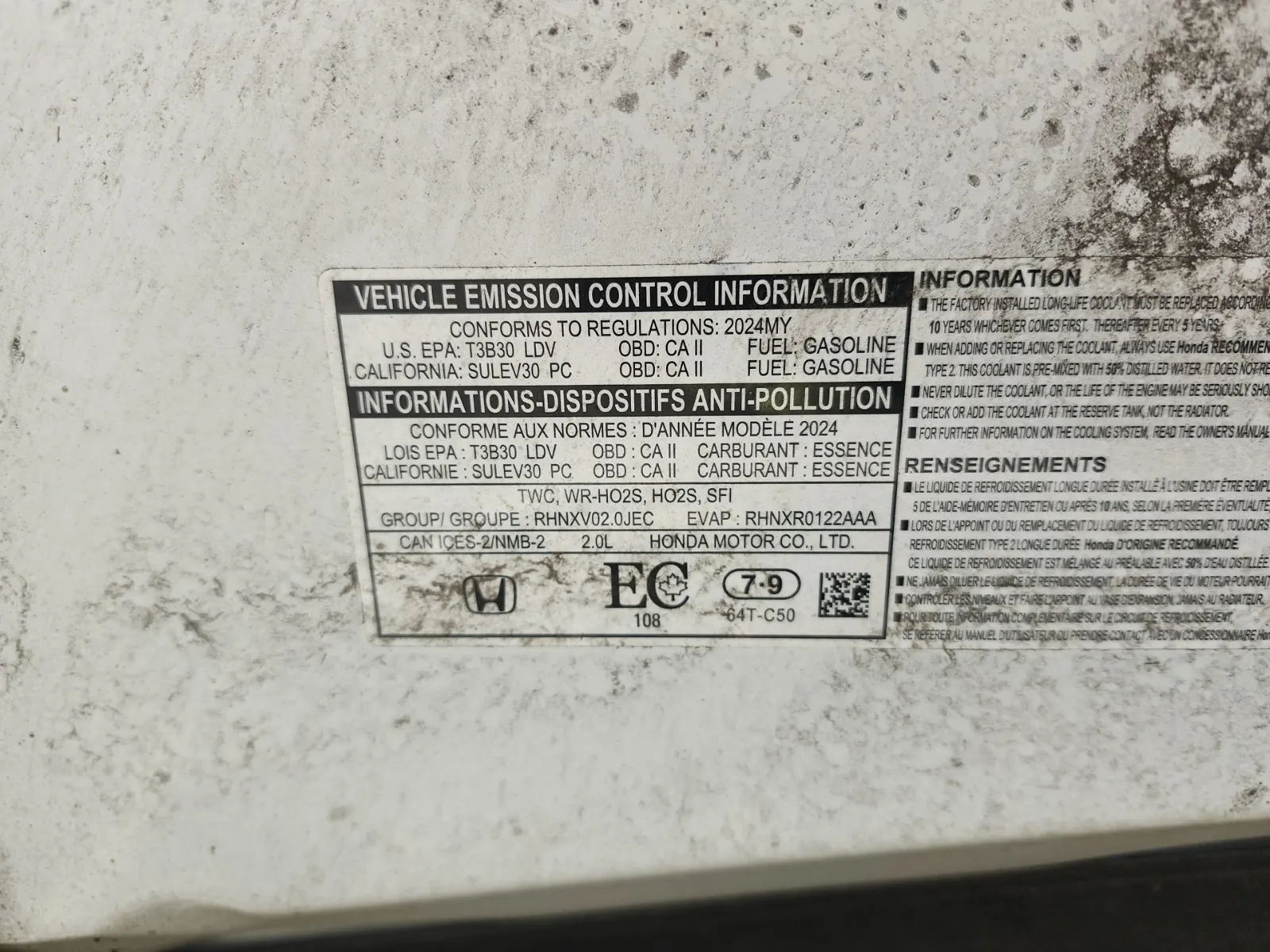 Emission Sticker Photo