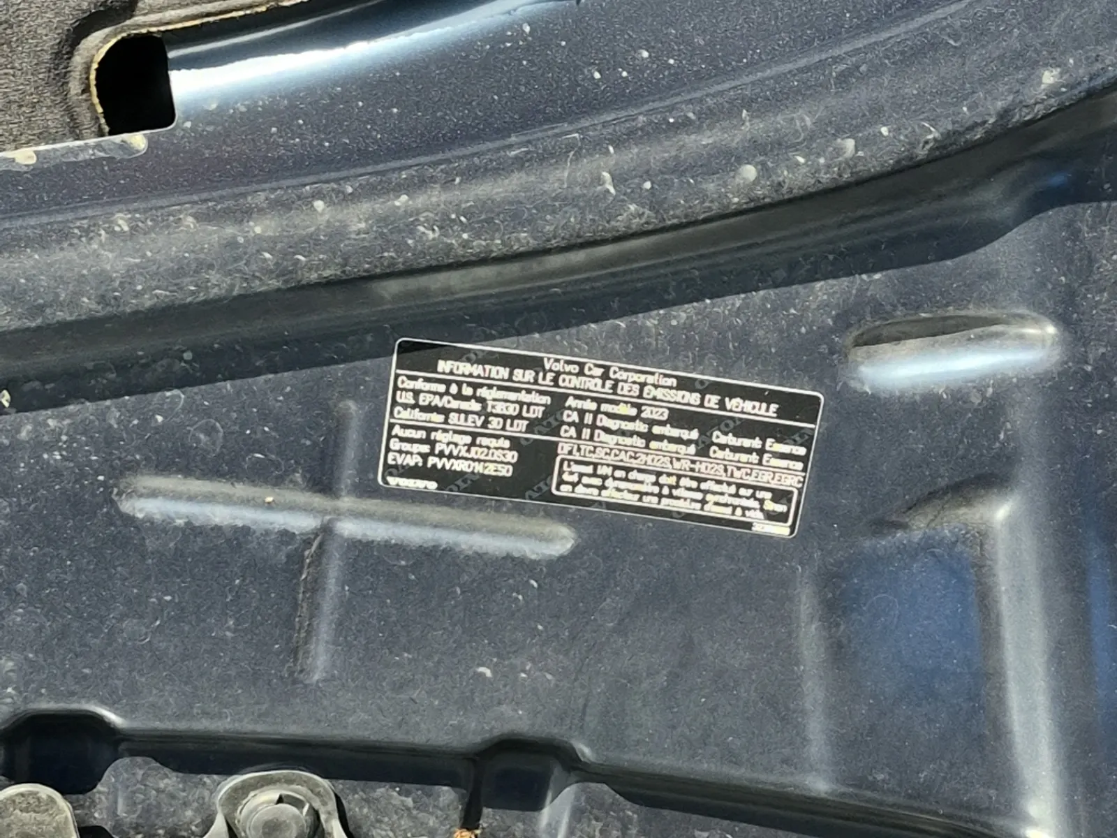 Emission Sticker Photo