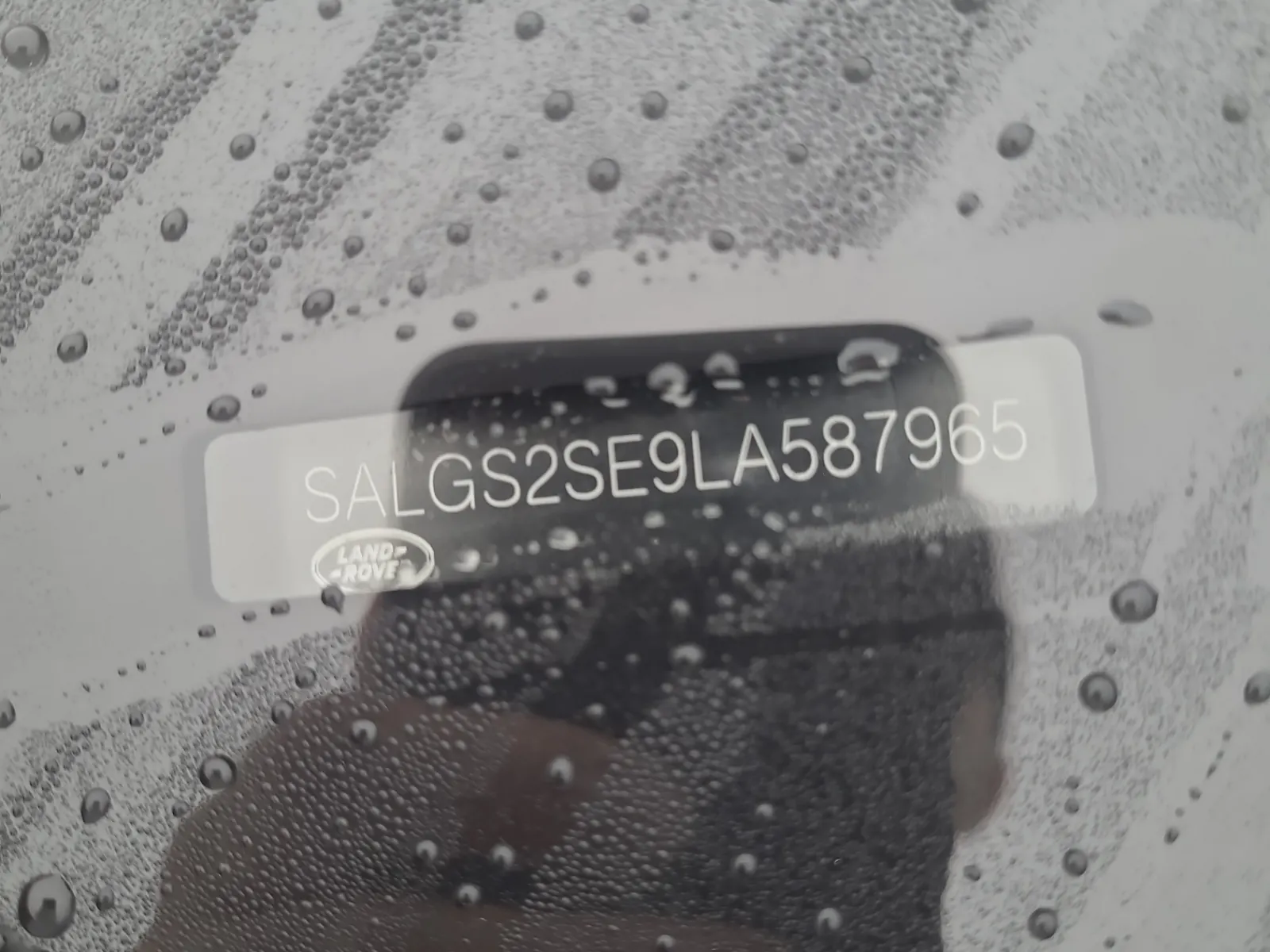 Dash VIN Plate Photo