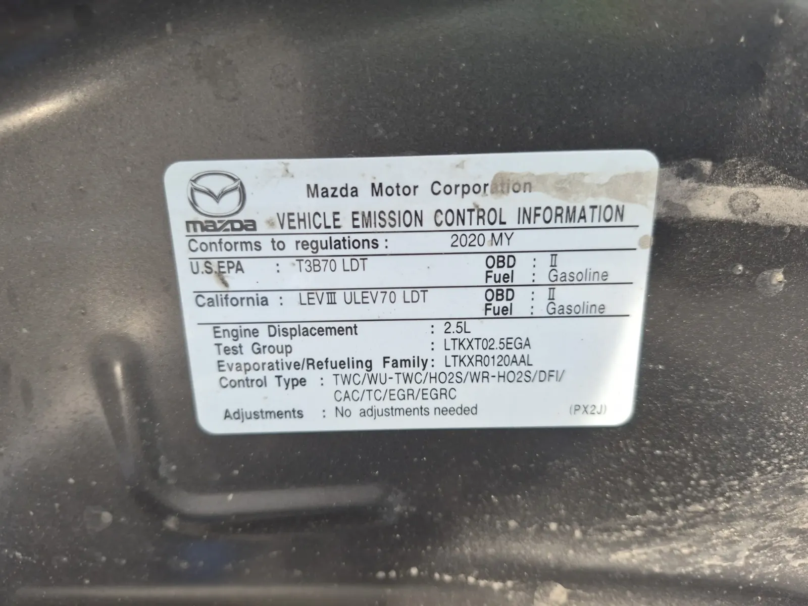 Emission Sticker Photo