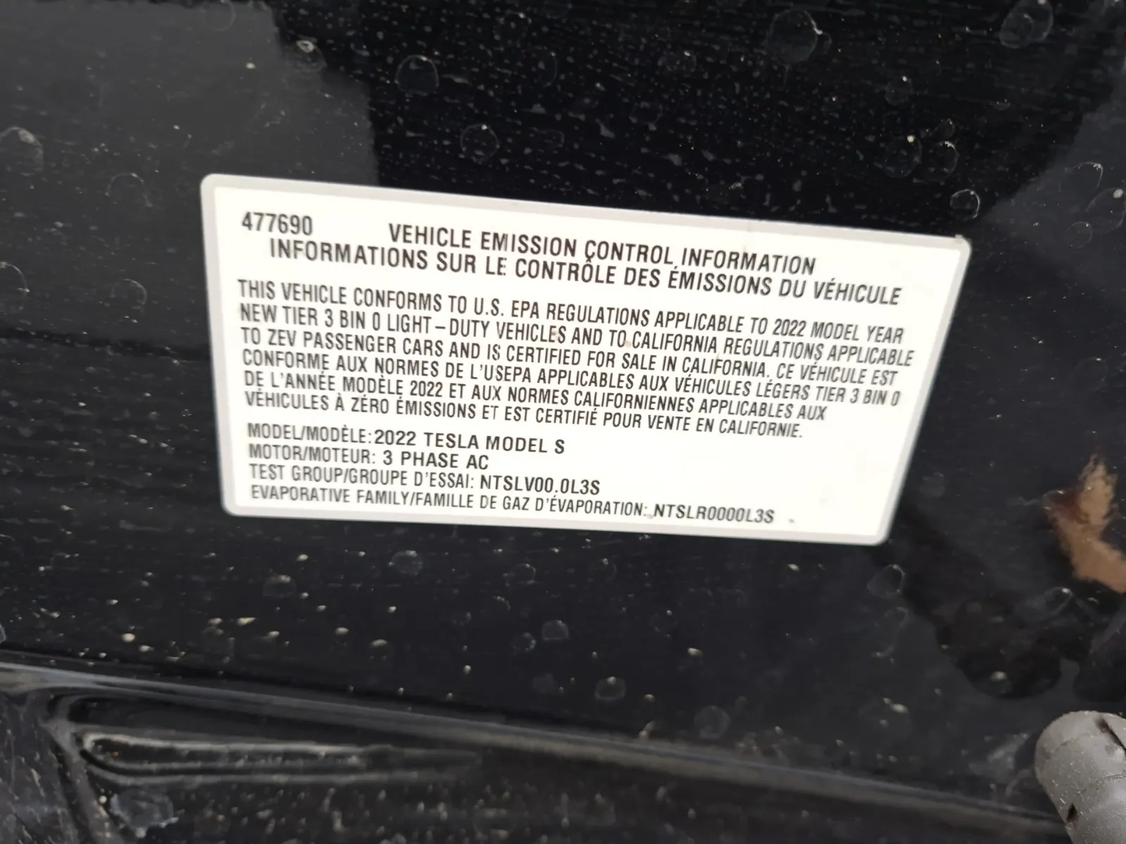 Emission Sticker Photo