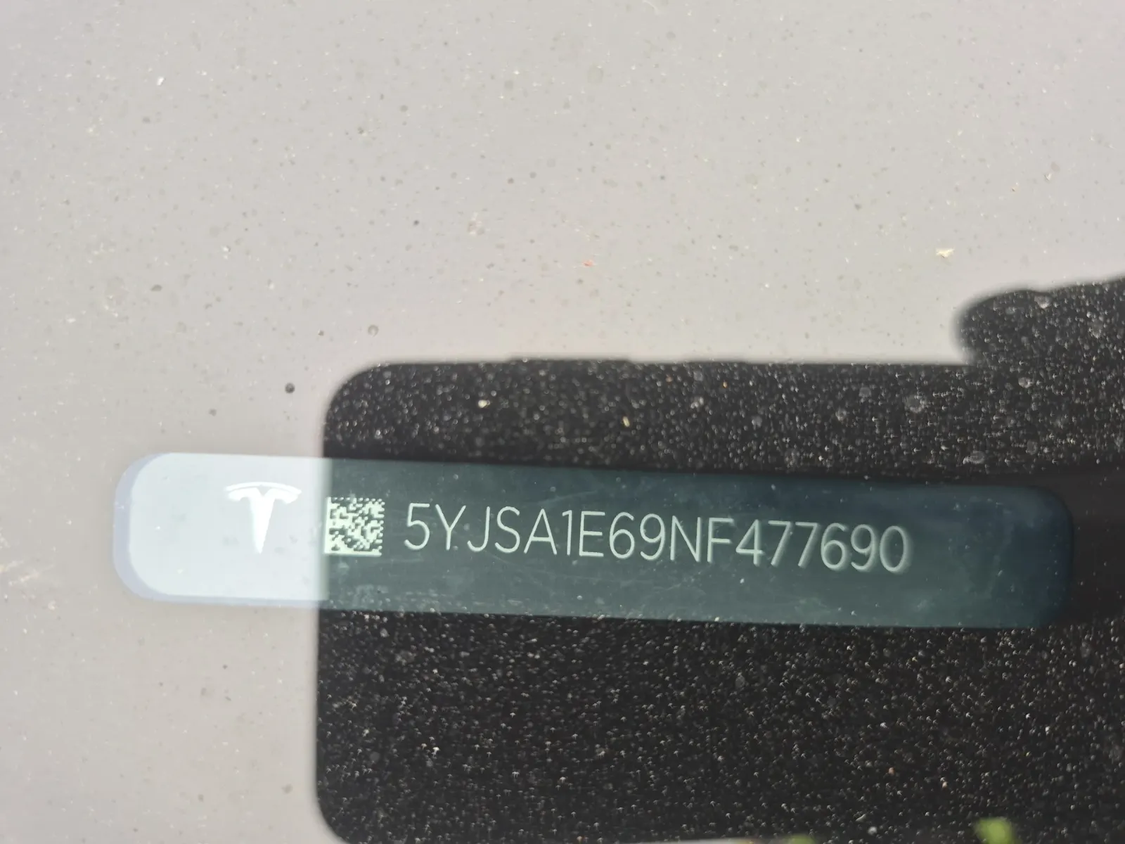 Dash VIN Plate Photo