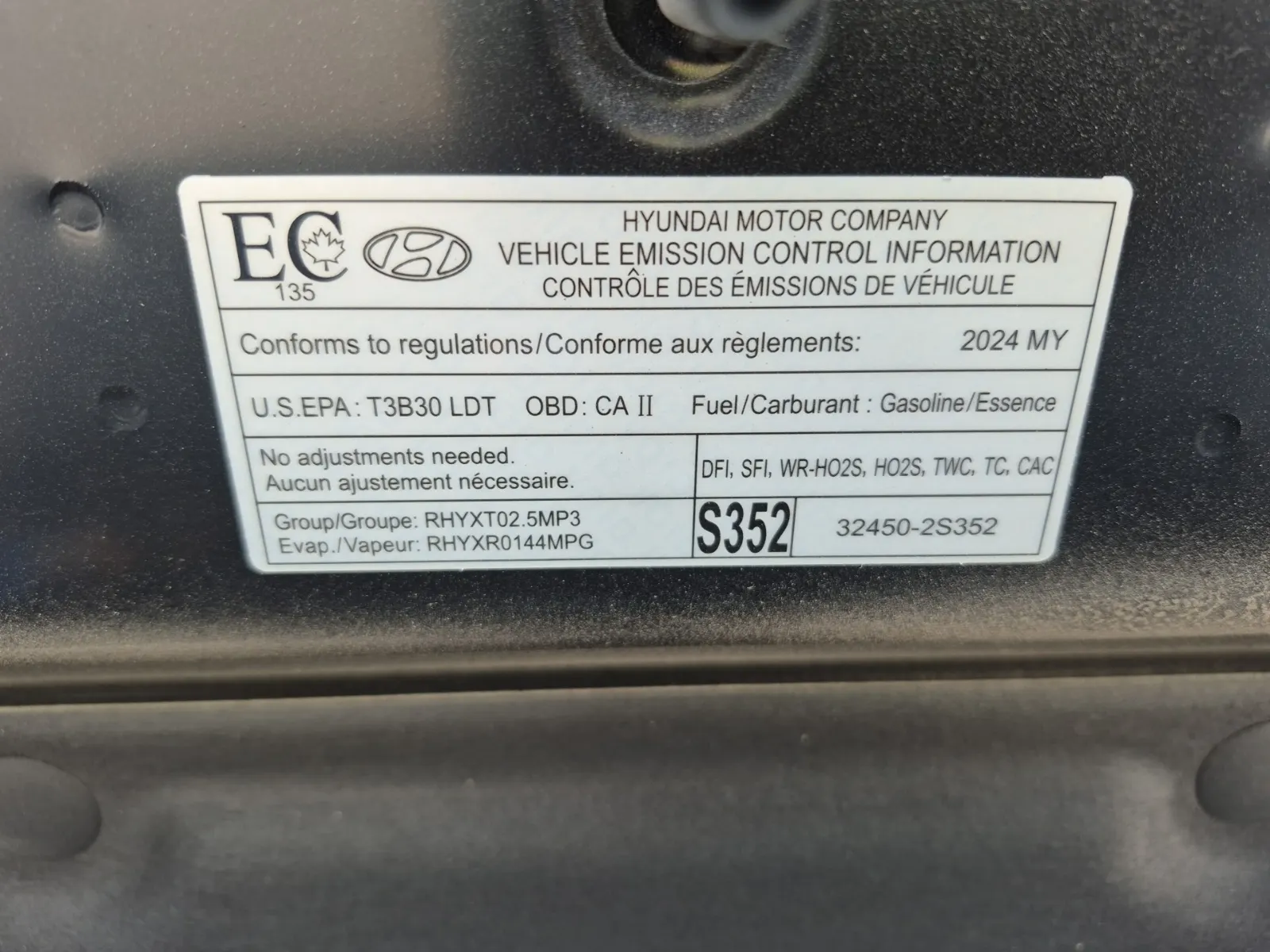 Emission Sticker Photo