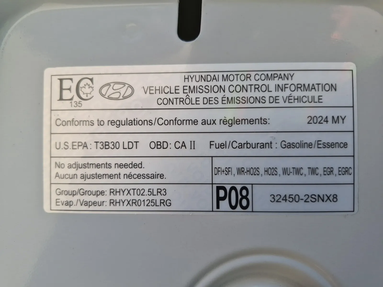 Emission Sticker Photo