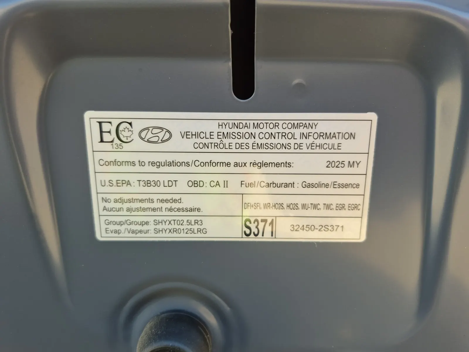 Emission Sticker Photo