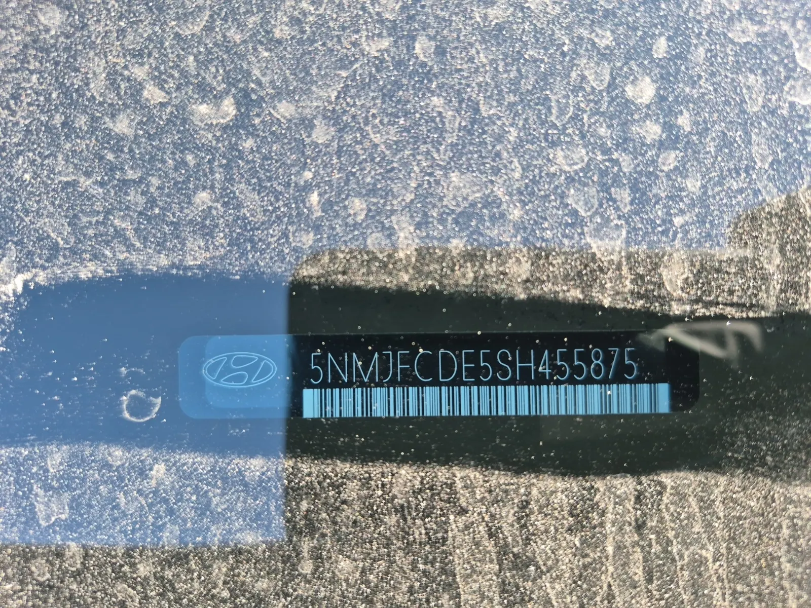 Dash VIN Plate Photo