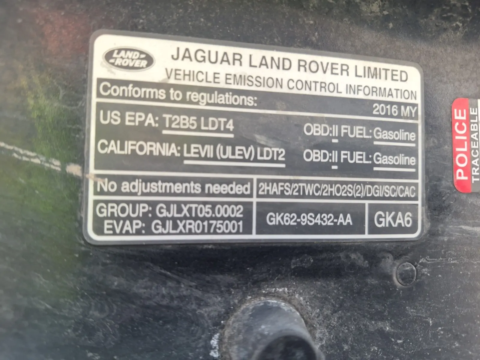 Emission Sticker Photo