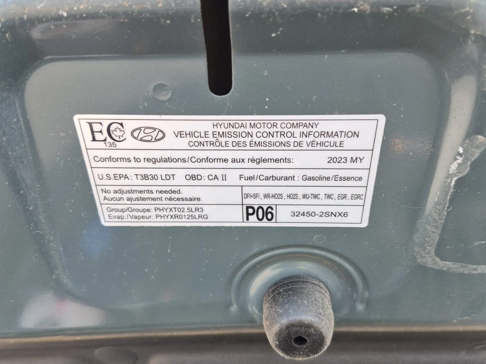 Emission Sticker Photo
