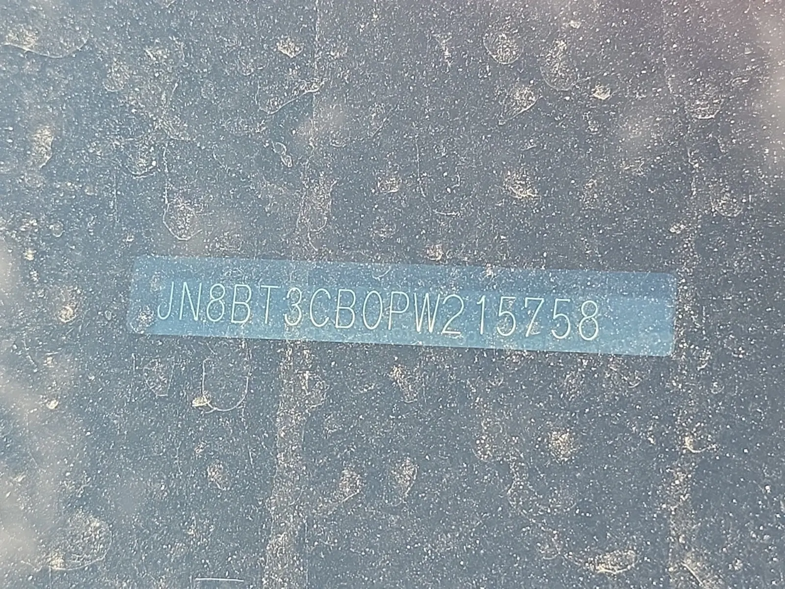 Dash VIN Plate Photo