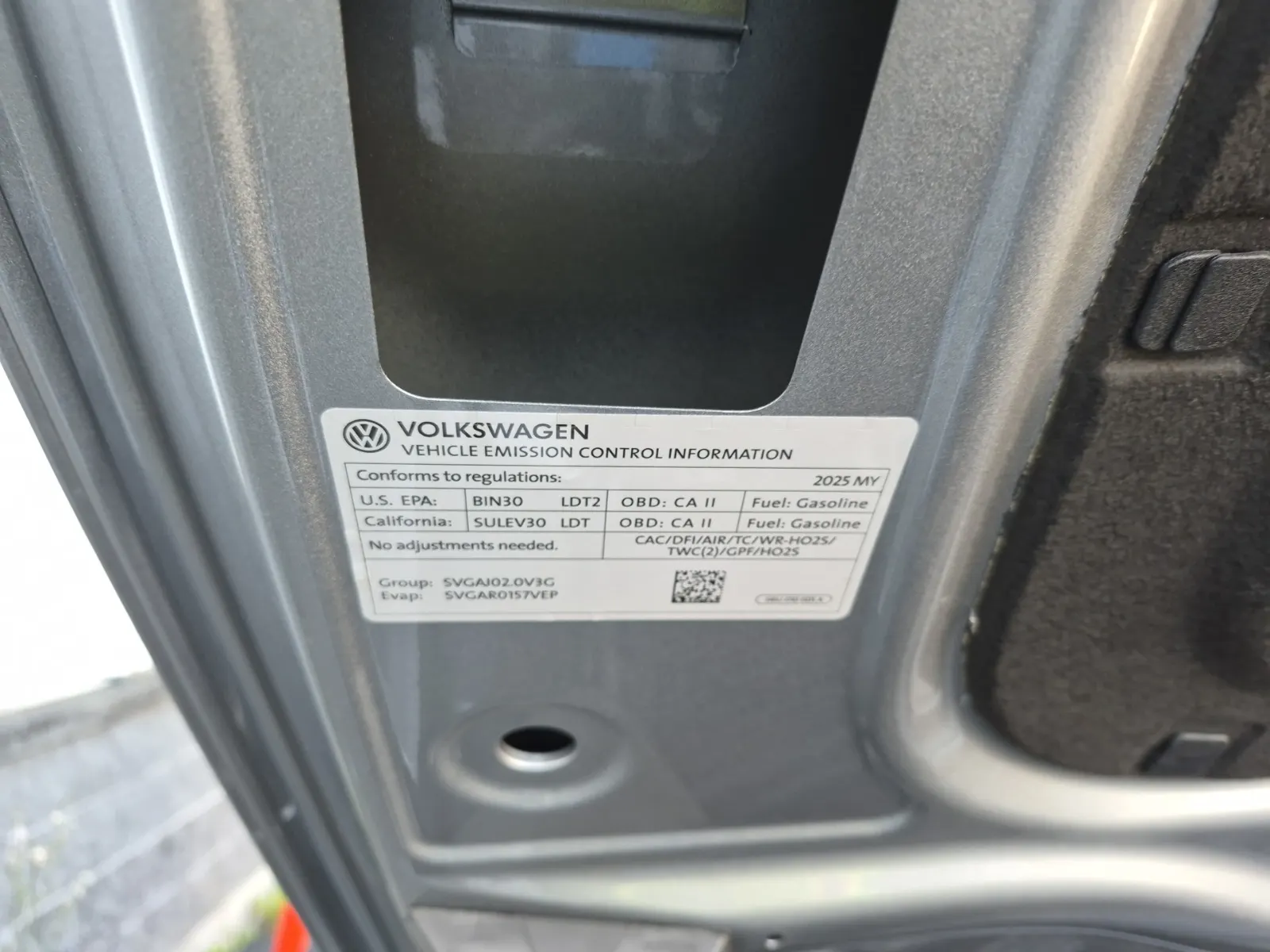 Emission Sticker Photo